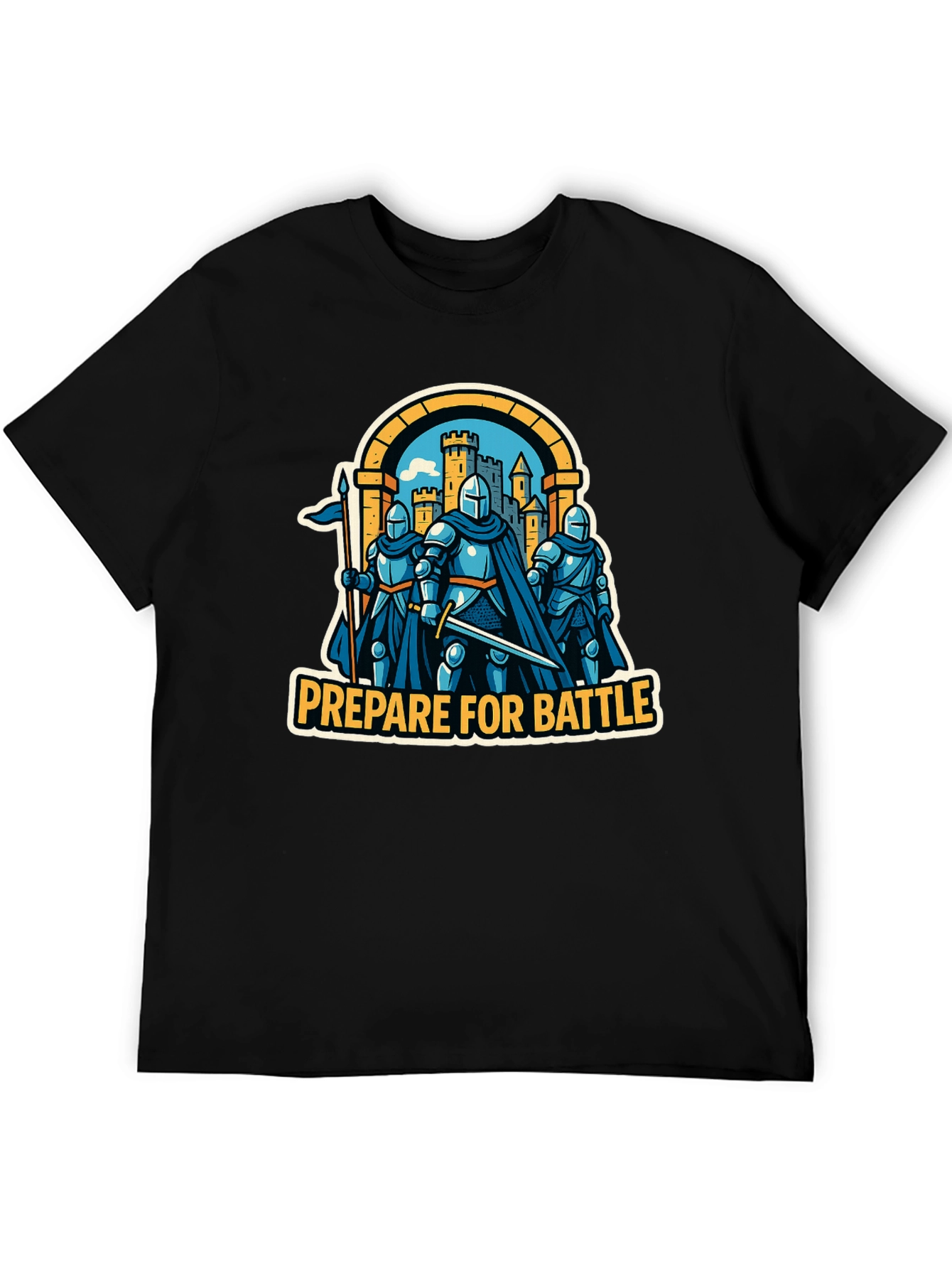 Prepare for Battle Knight Graphic T-Shirt