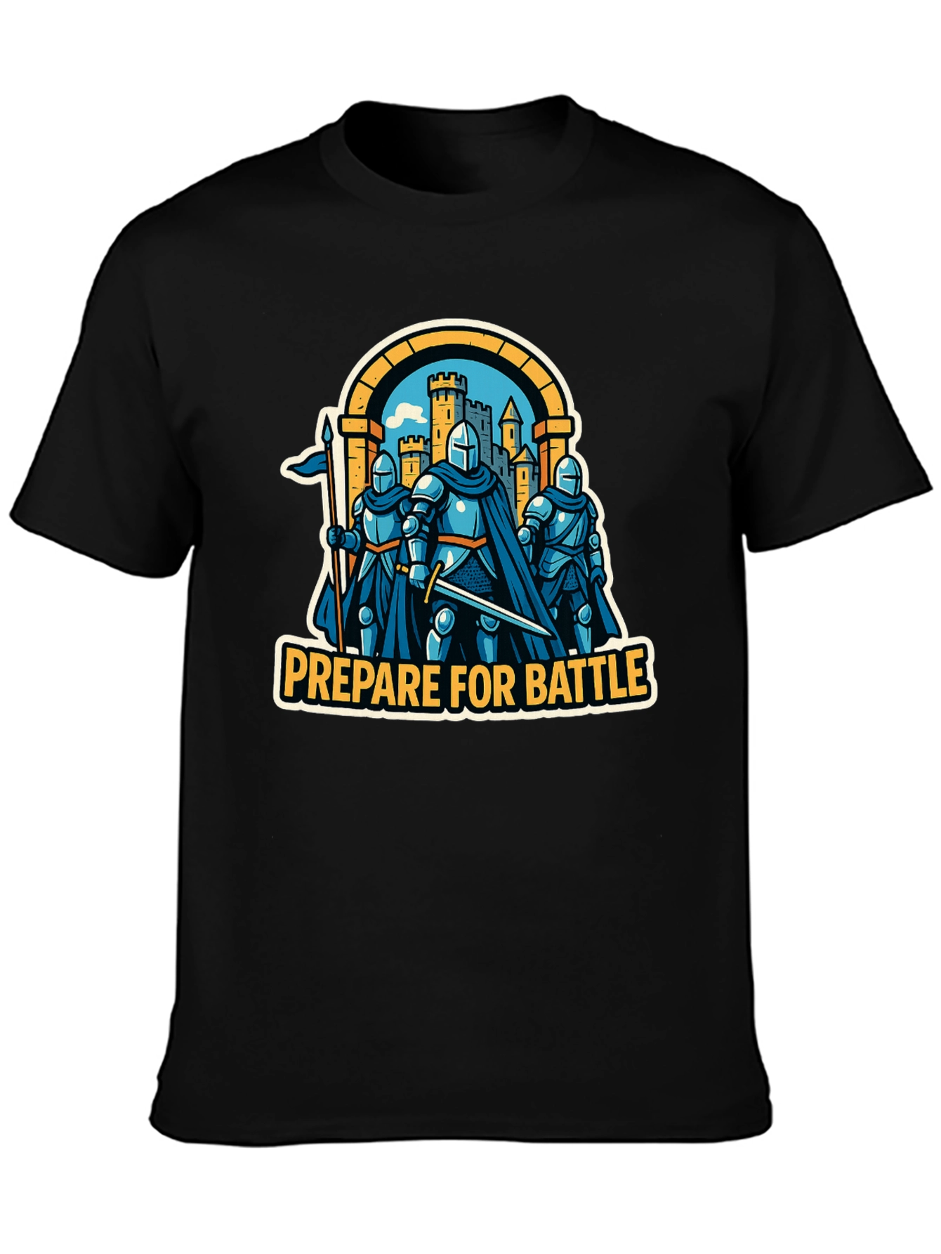 Prepare for Battle Knight Graphic T-Shirt