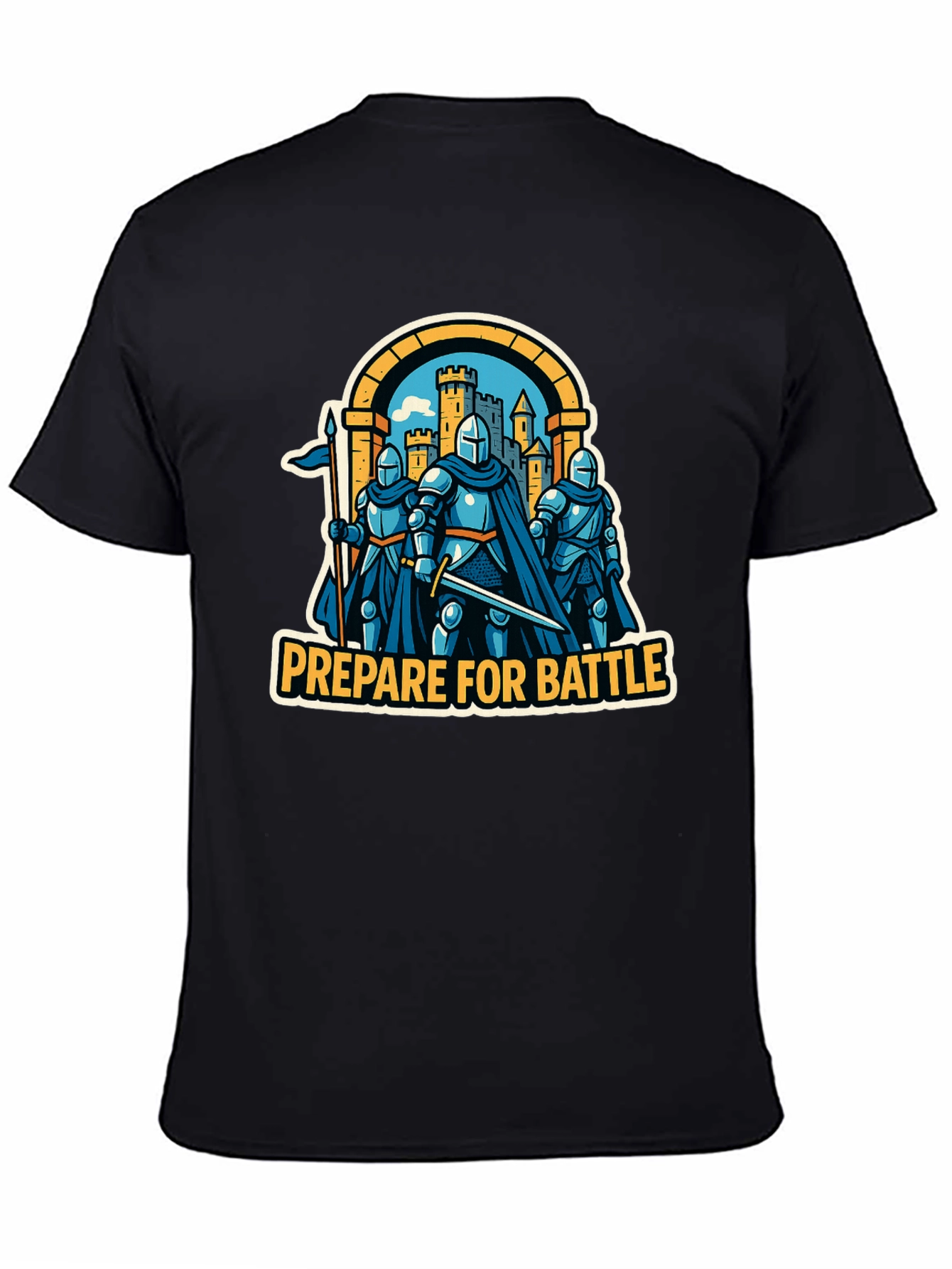 Prepare for Battle Knight Graphic T-Shirt