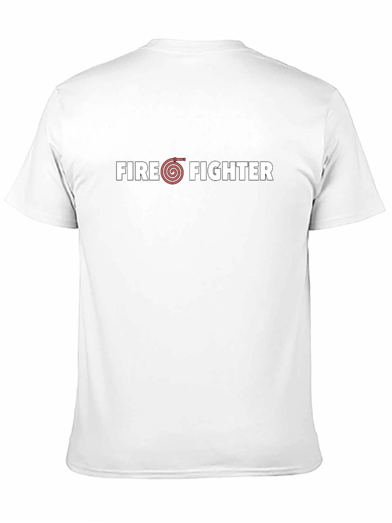 Firefighter Graphic Tee - Black Cotton T-Shirt