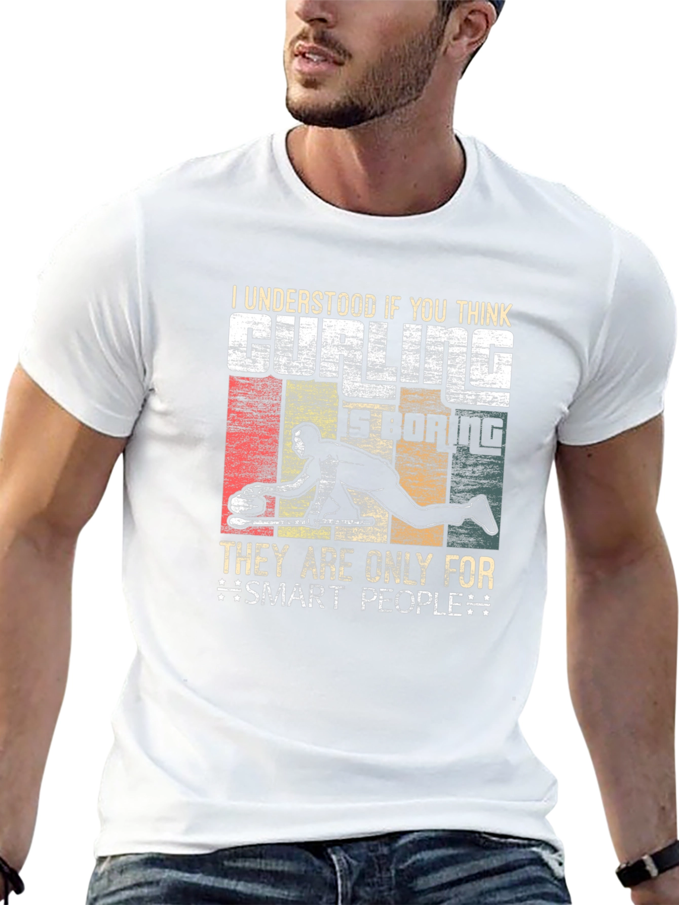Curling is Only for Smart People T-Shirt