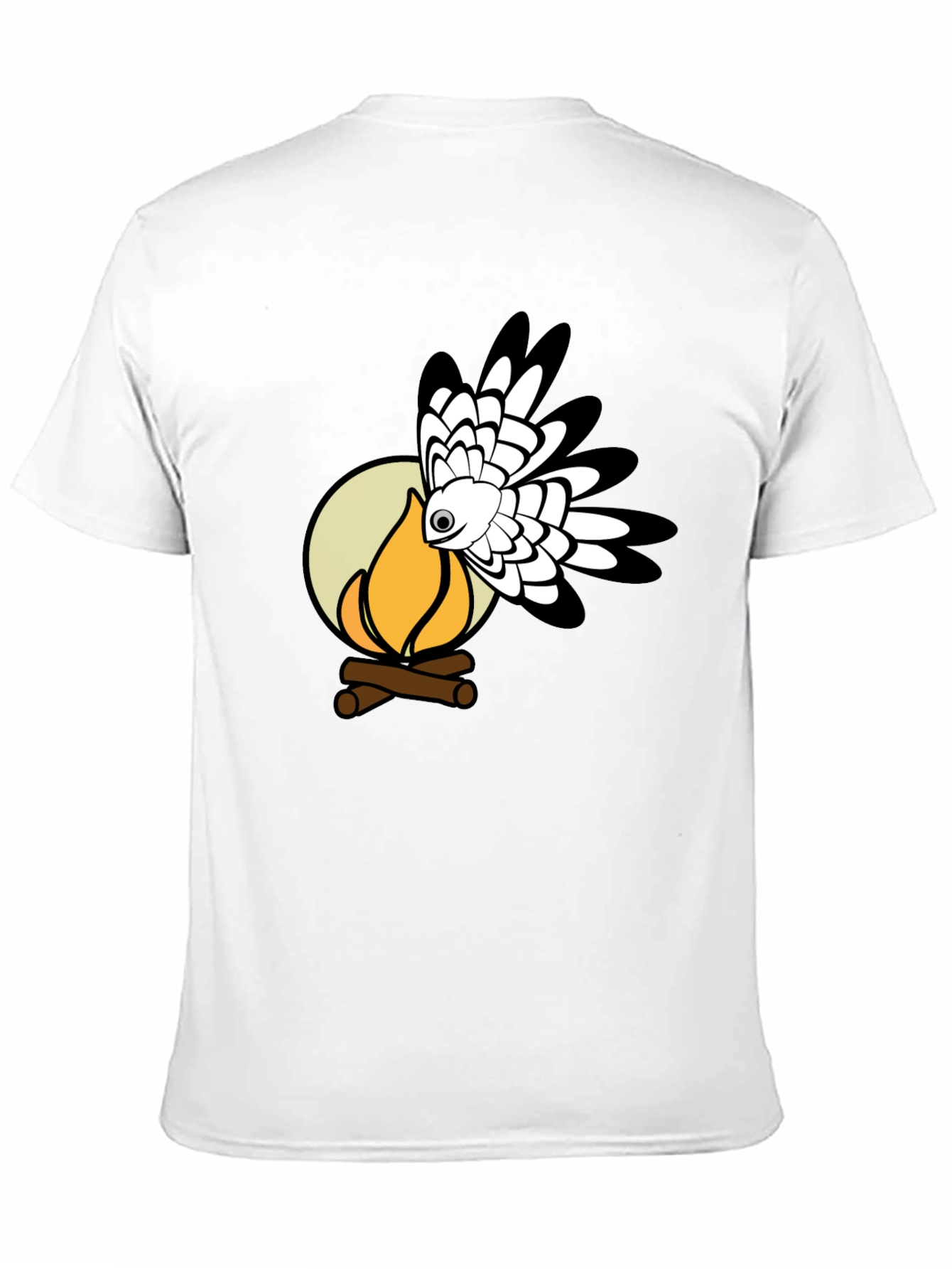 Campfire Hawk Graphic T-Shirt