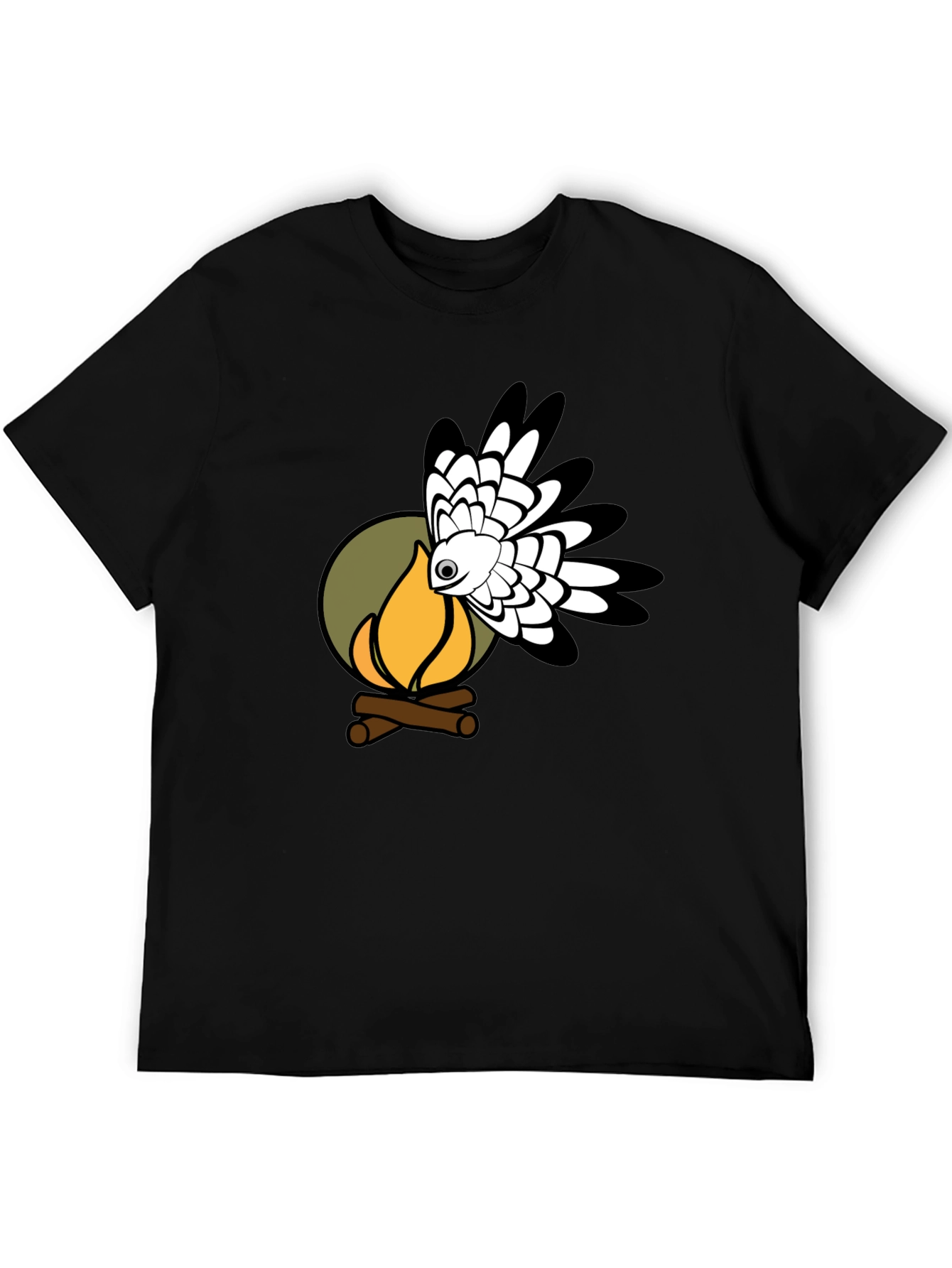 Campfire Hawk Graphic T-Shirt