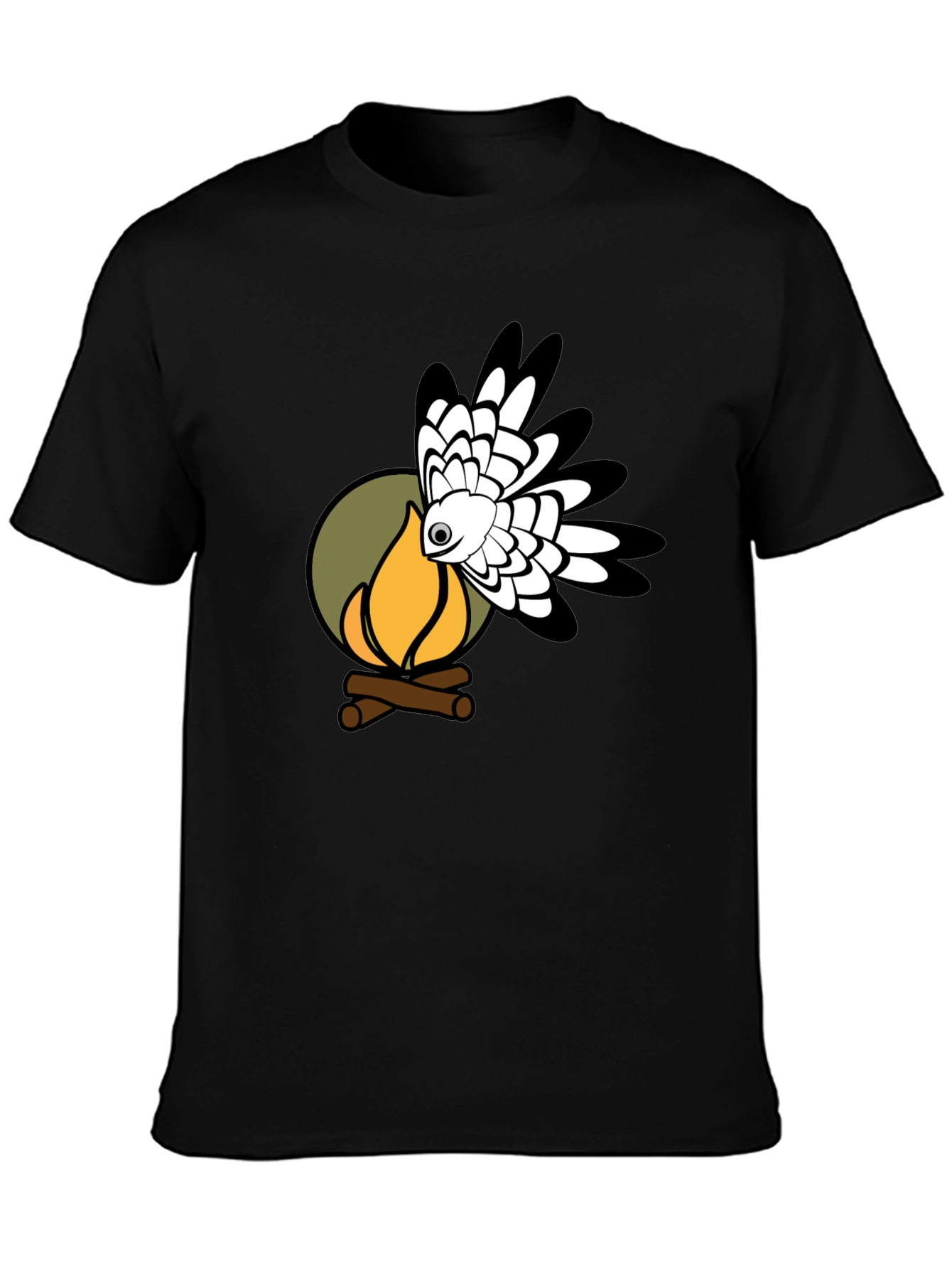 Campfire Hawk Graphic T-Shirt