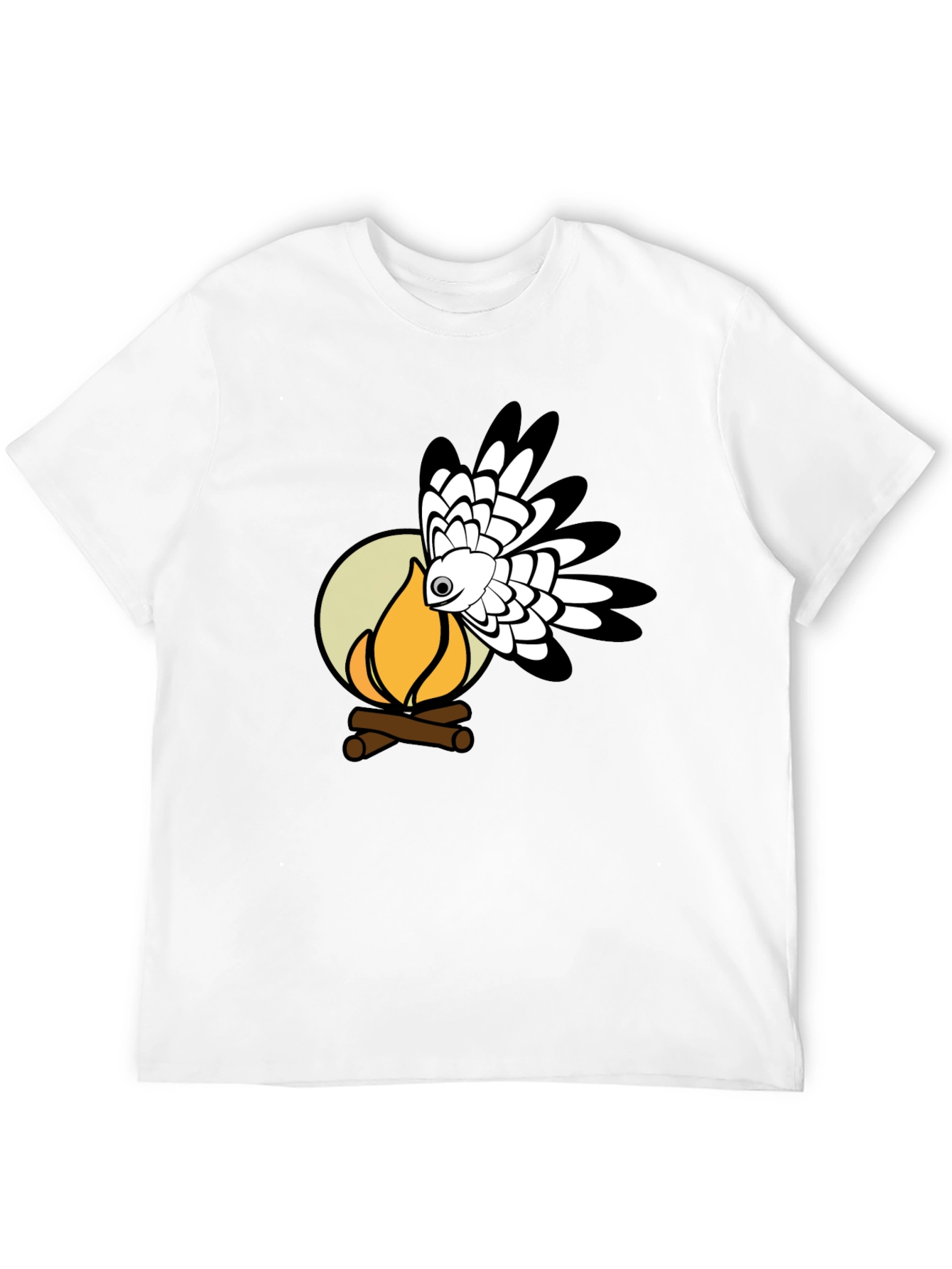 Campfire Hawk Graphic T-Shirt