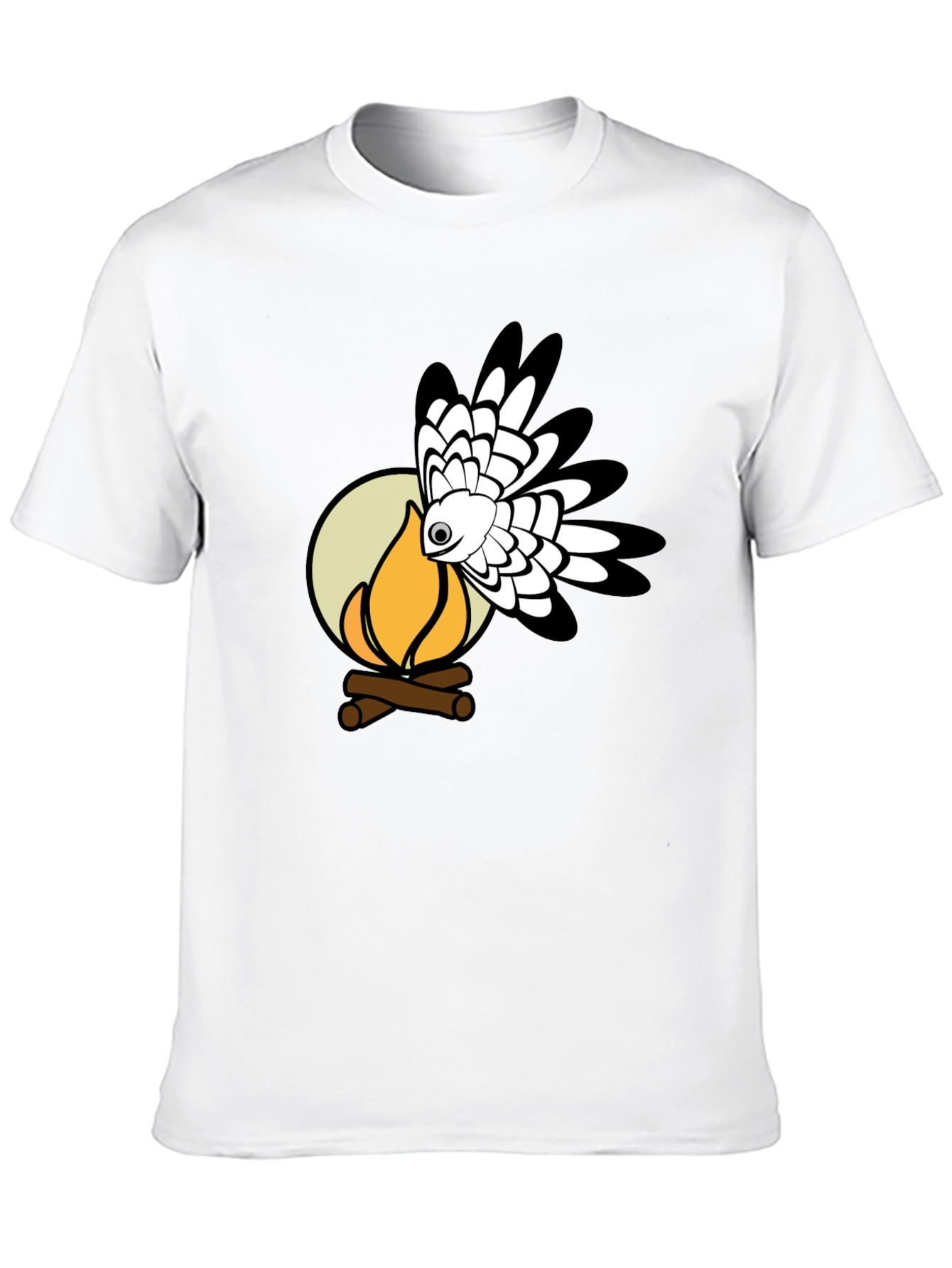 Campfire Hawk Graphic T-Shirt