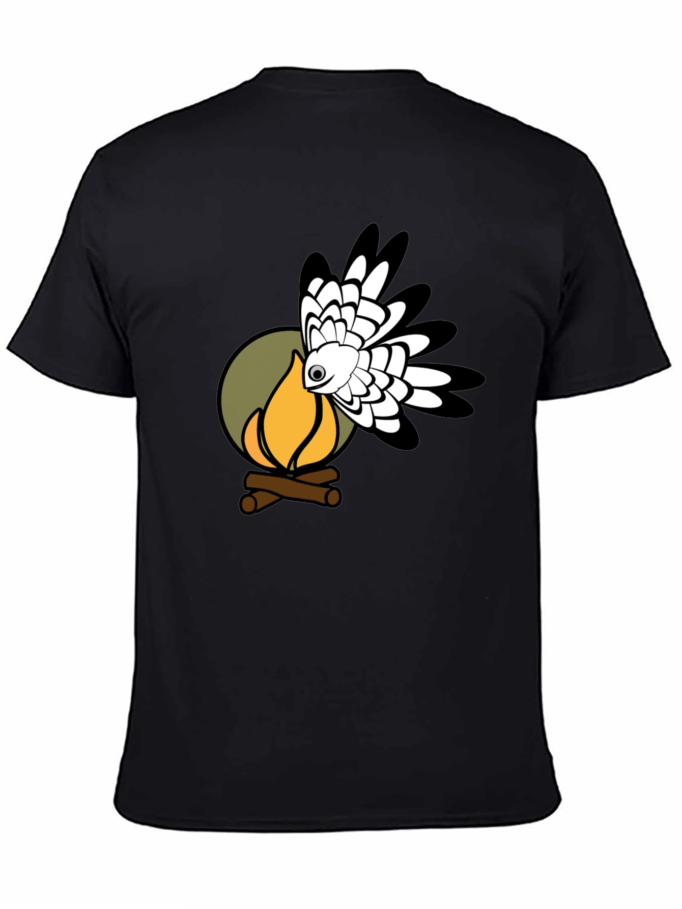 Campfire Hawk Graphic T-Shirt