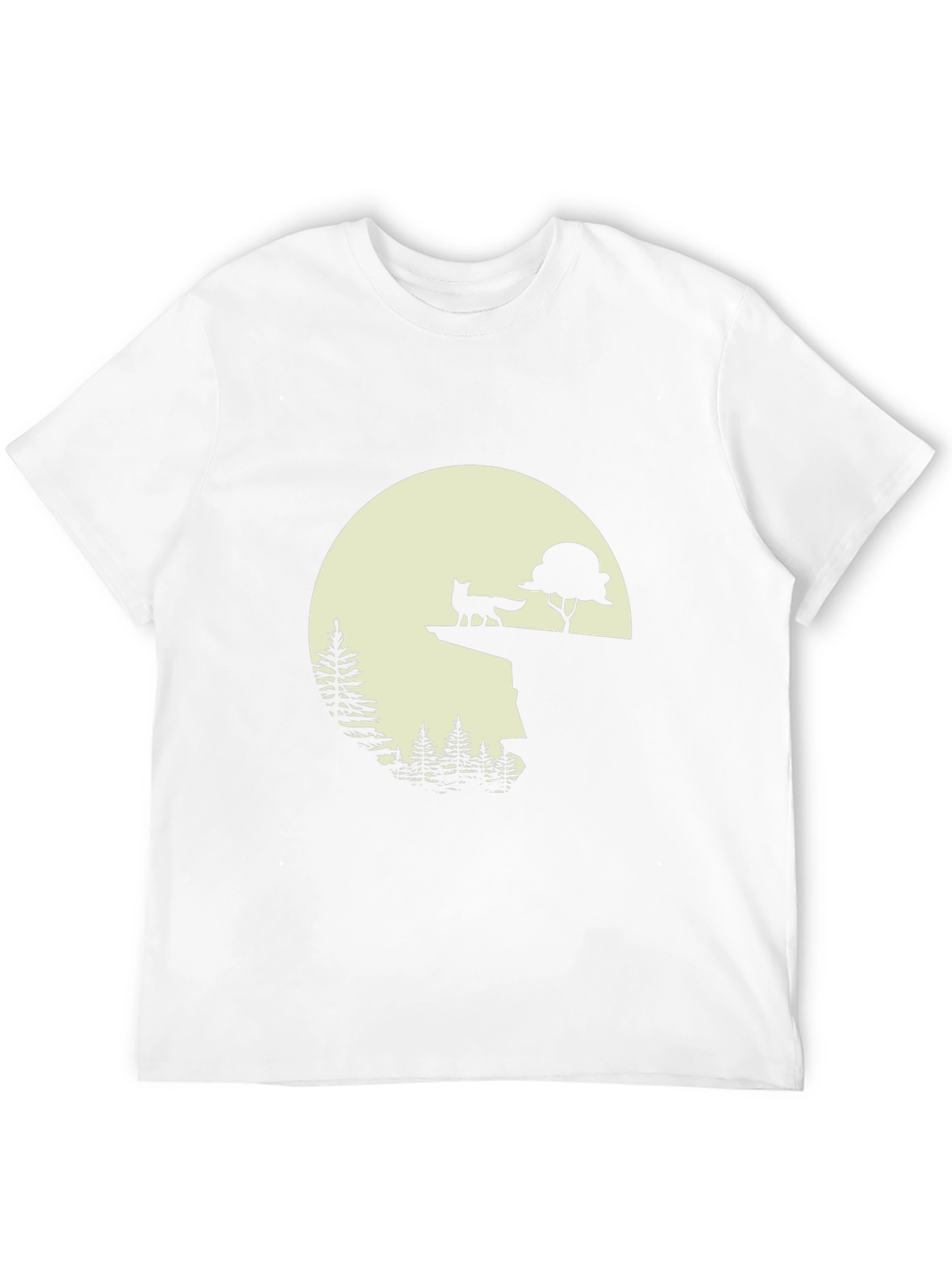 Fox & Moon Graphic Tee - Nature Inspired Print
