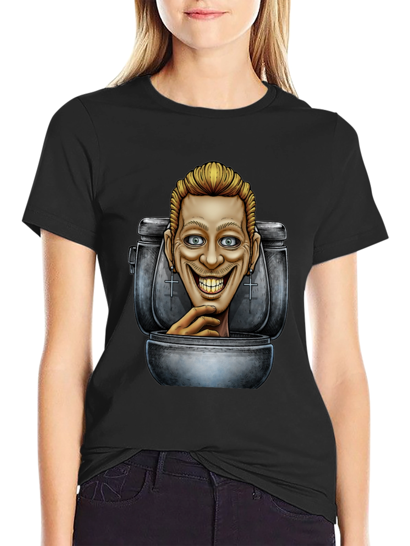 Toilet Head Graphic T-Shirt