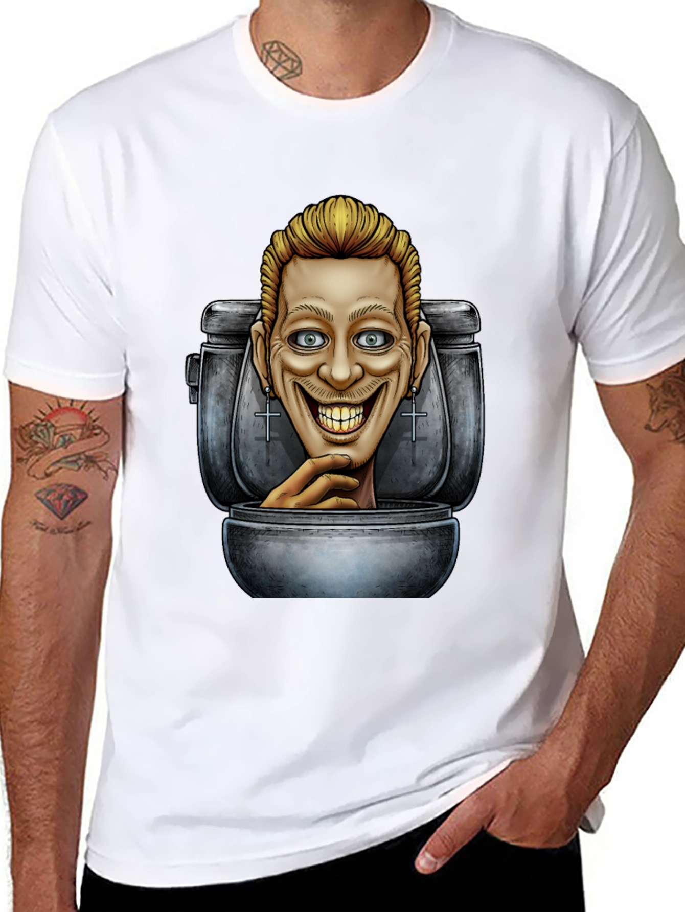 Toilet Head Graphic T-Shirt