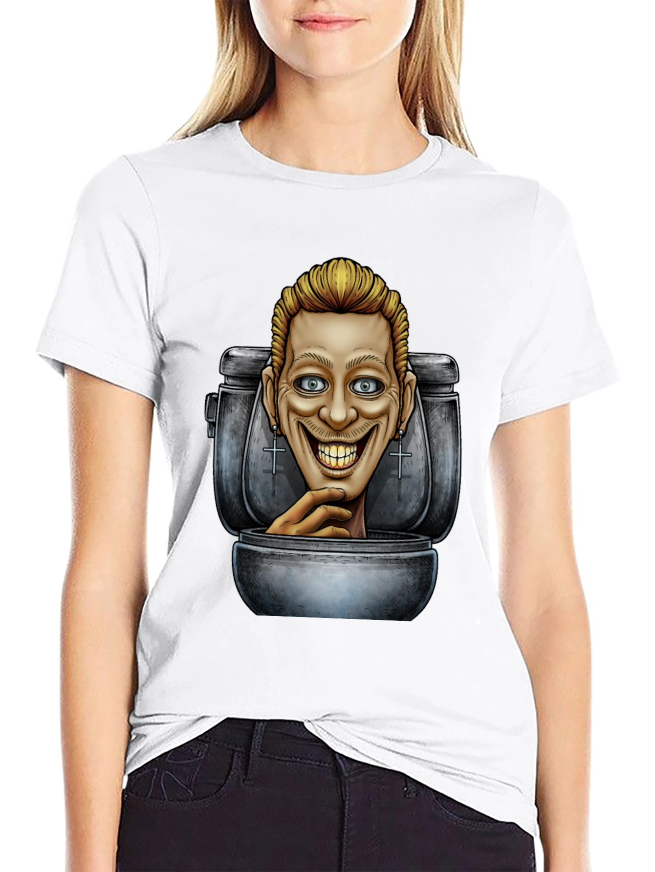 Toilet Head Graphic T-Shirt