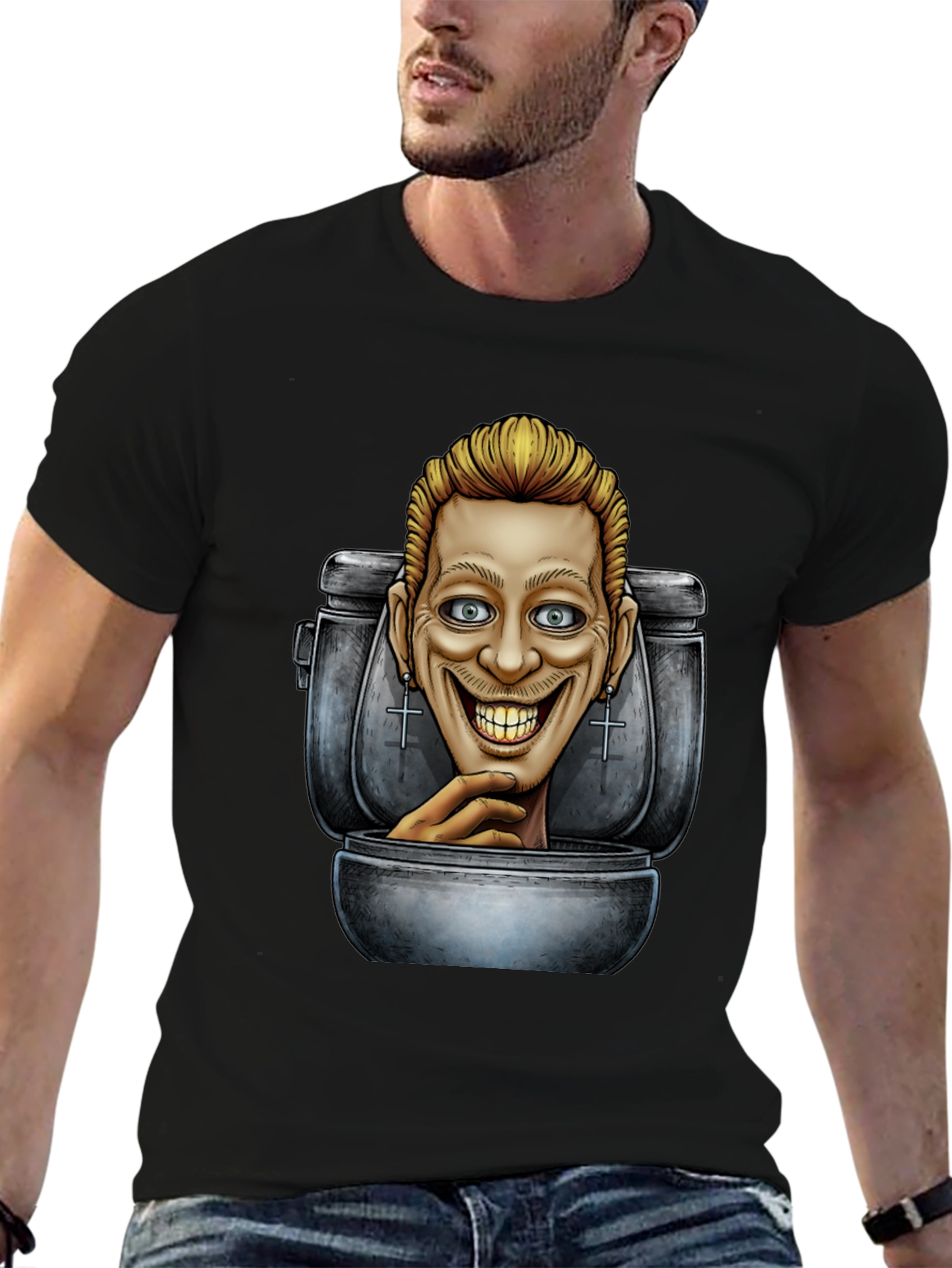 Toilet Head Graphic T-Shirt