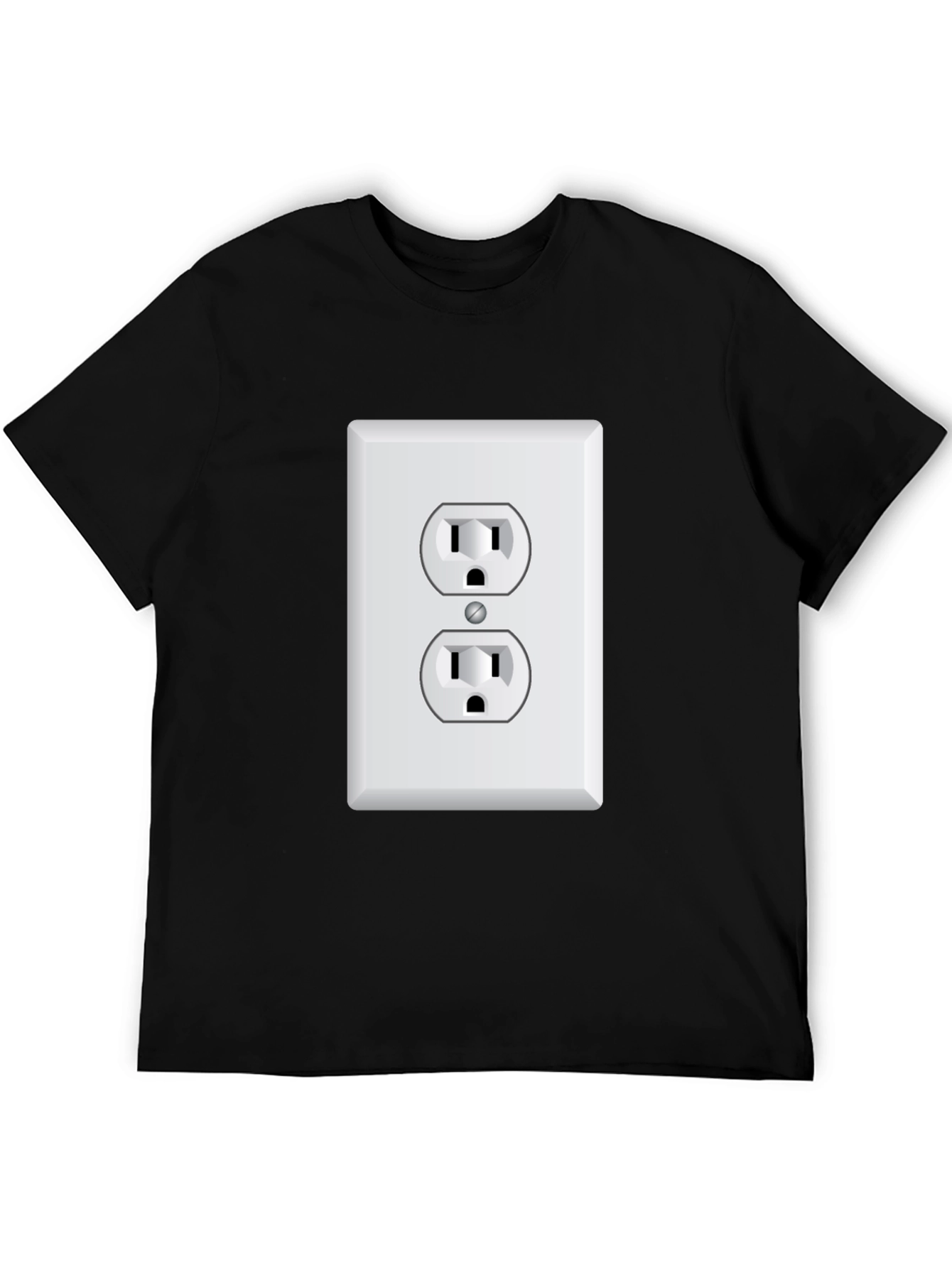 Novelty Electrical Outlet Graphic T-Shirt