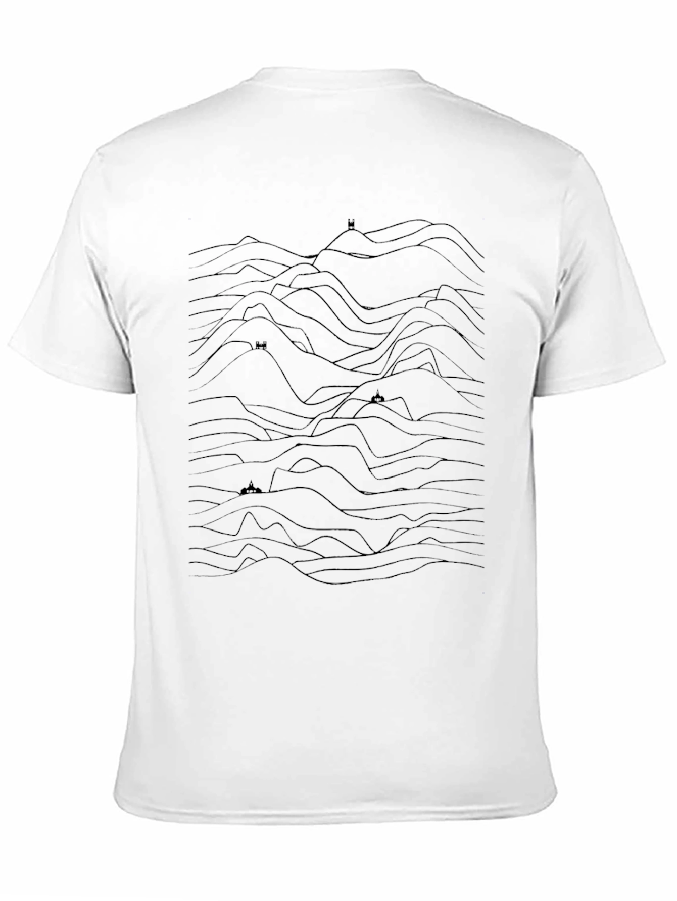 Mountain Silhouette Black Tee