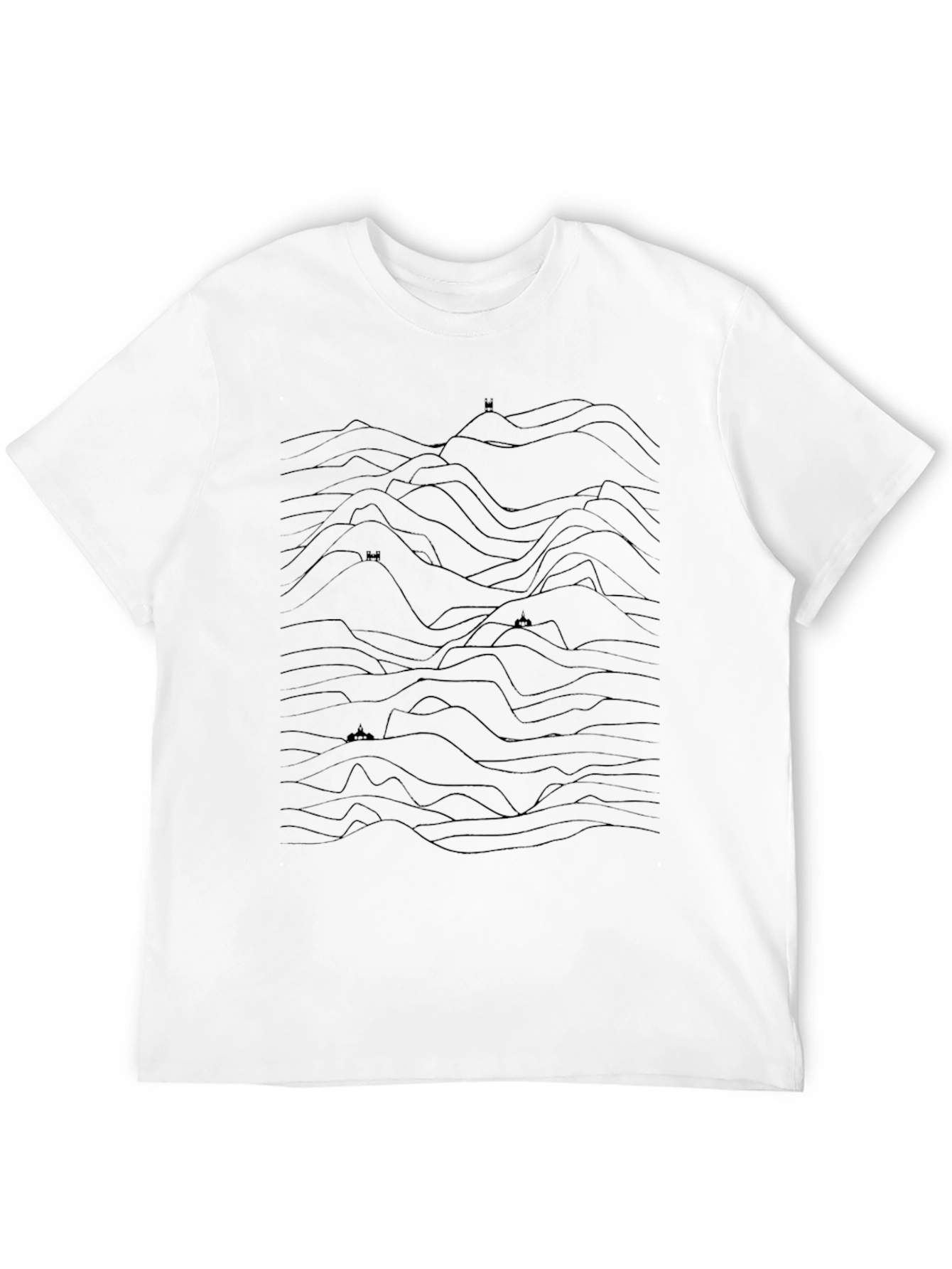 Mountain Silhouette Black Tee