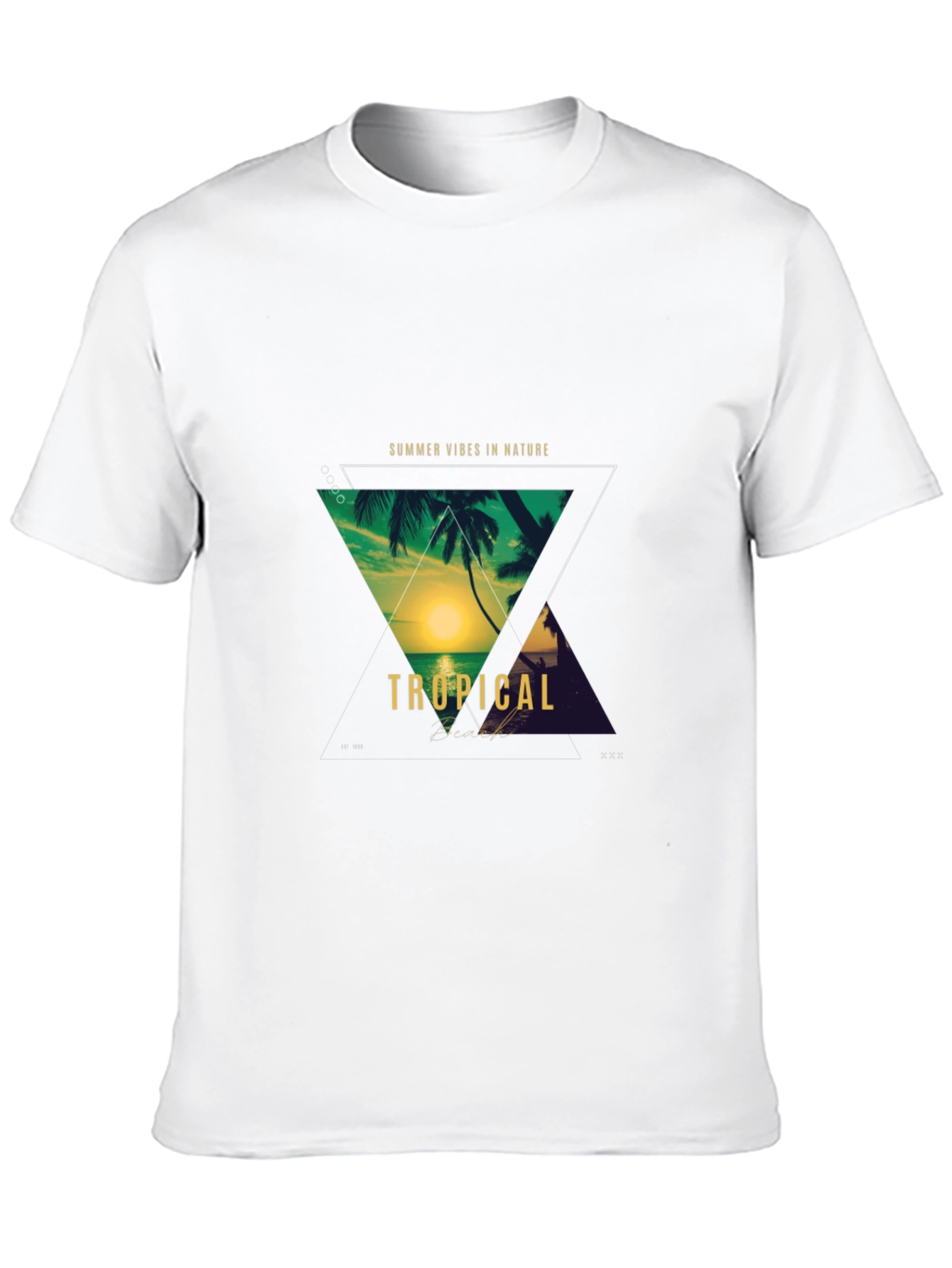 Tropical Vibes T-Shirt - Summer Nature Design