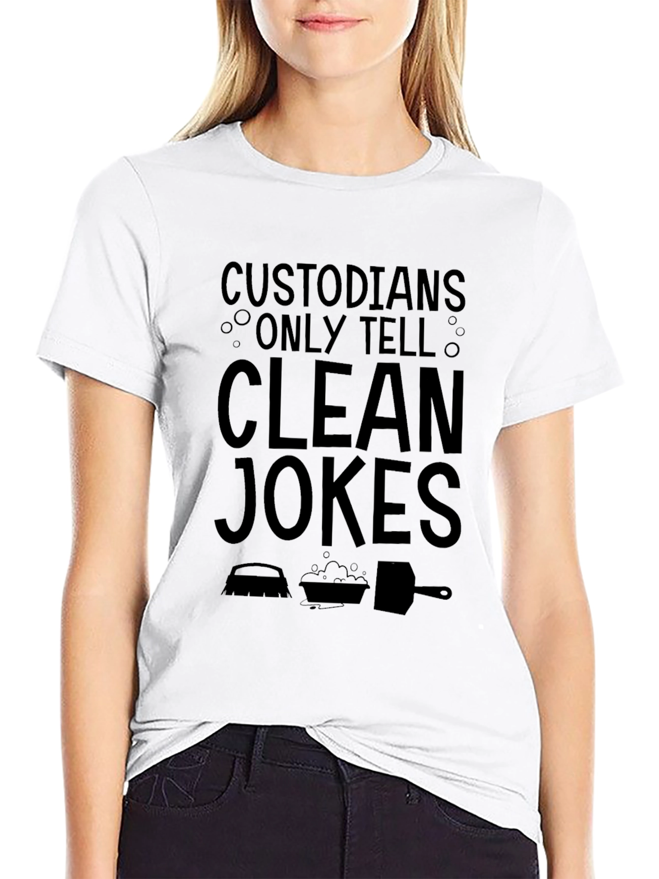 Custodian Clean Jokes Graphic Tee