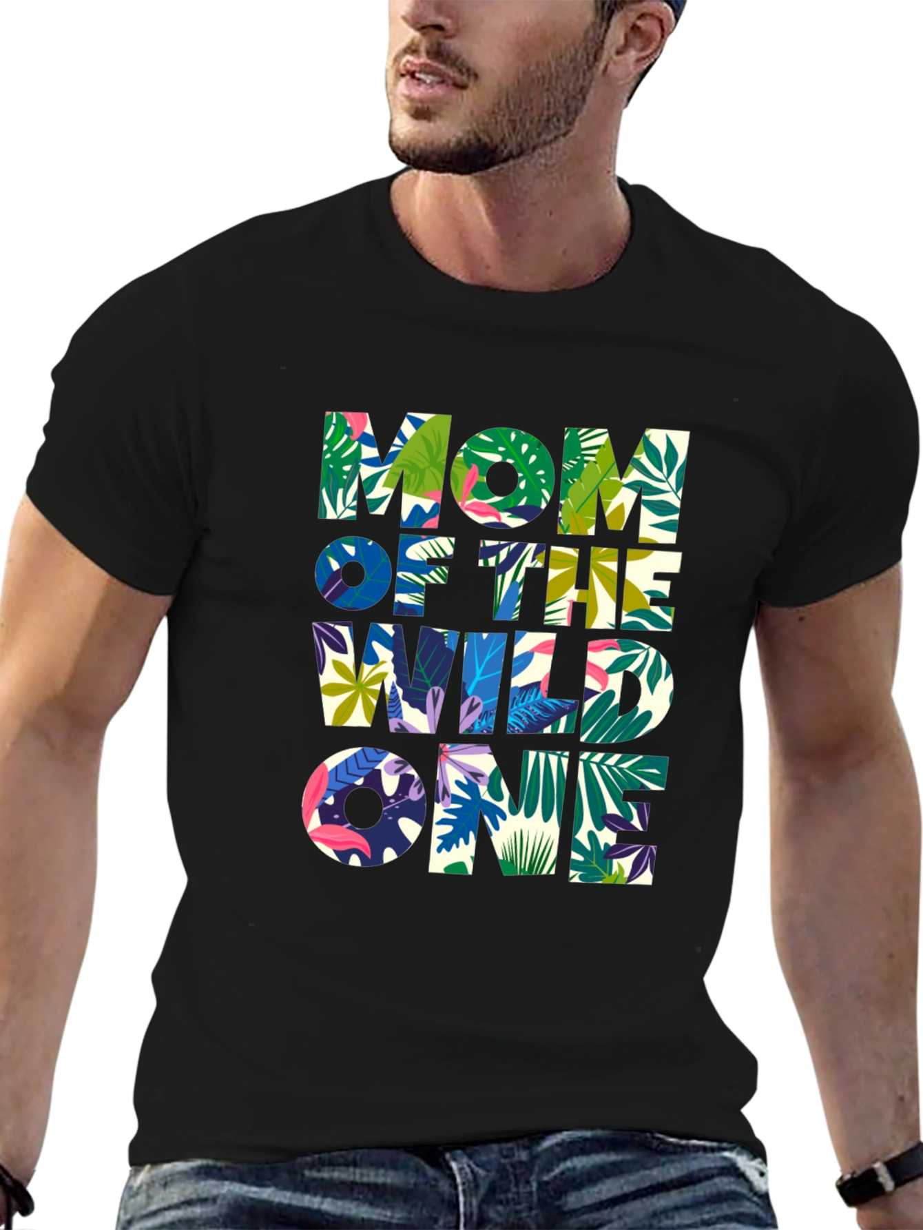 Mom Of The Wild One Jungle Graphic T-Shirt