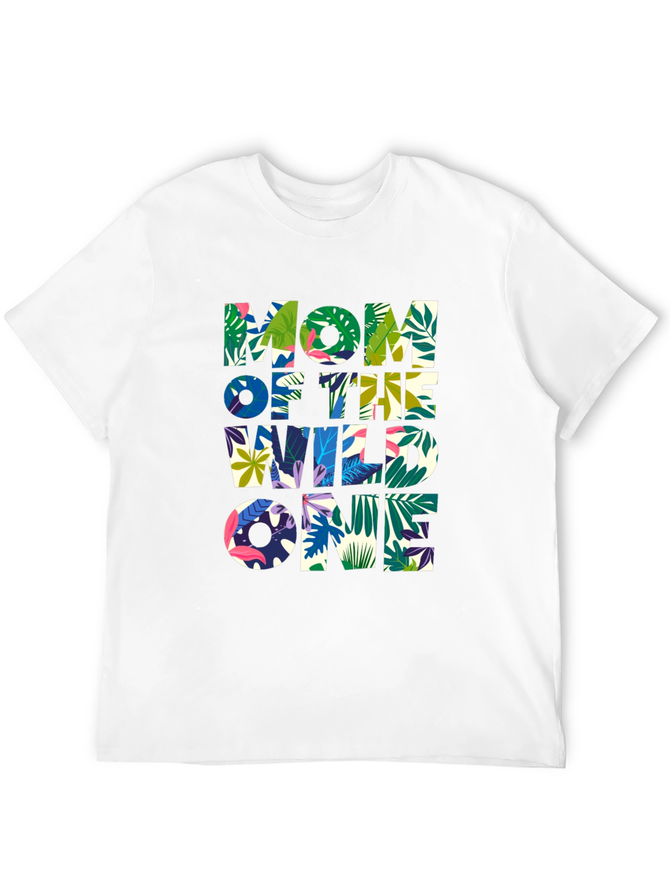 Mom Of The Wild One Jungle Graphic T-Shirt