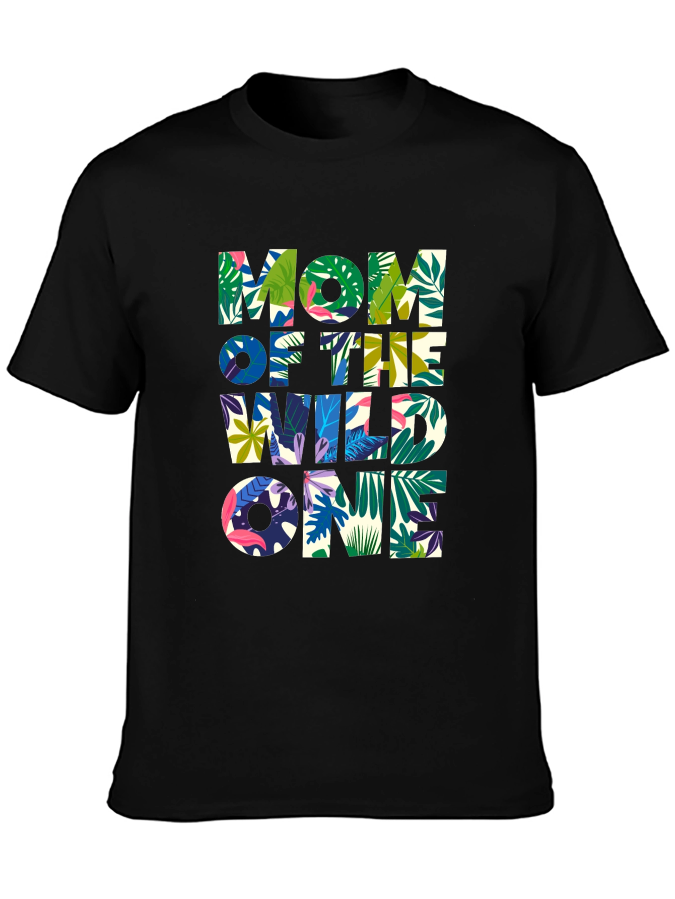 Mom Of The Wild One Jungle Graphic T-Shirt