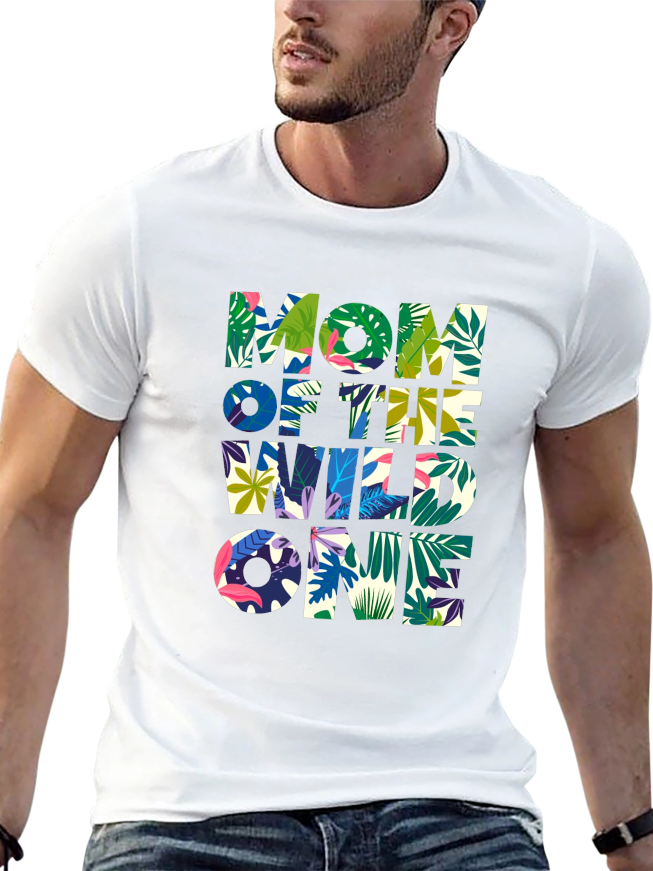 Mom Of The Wild One Jungle Graphic T-Shirt