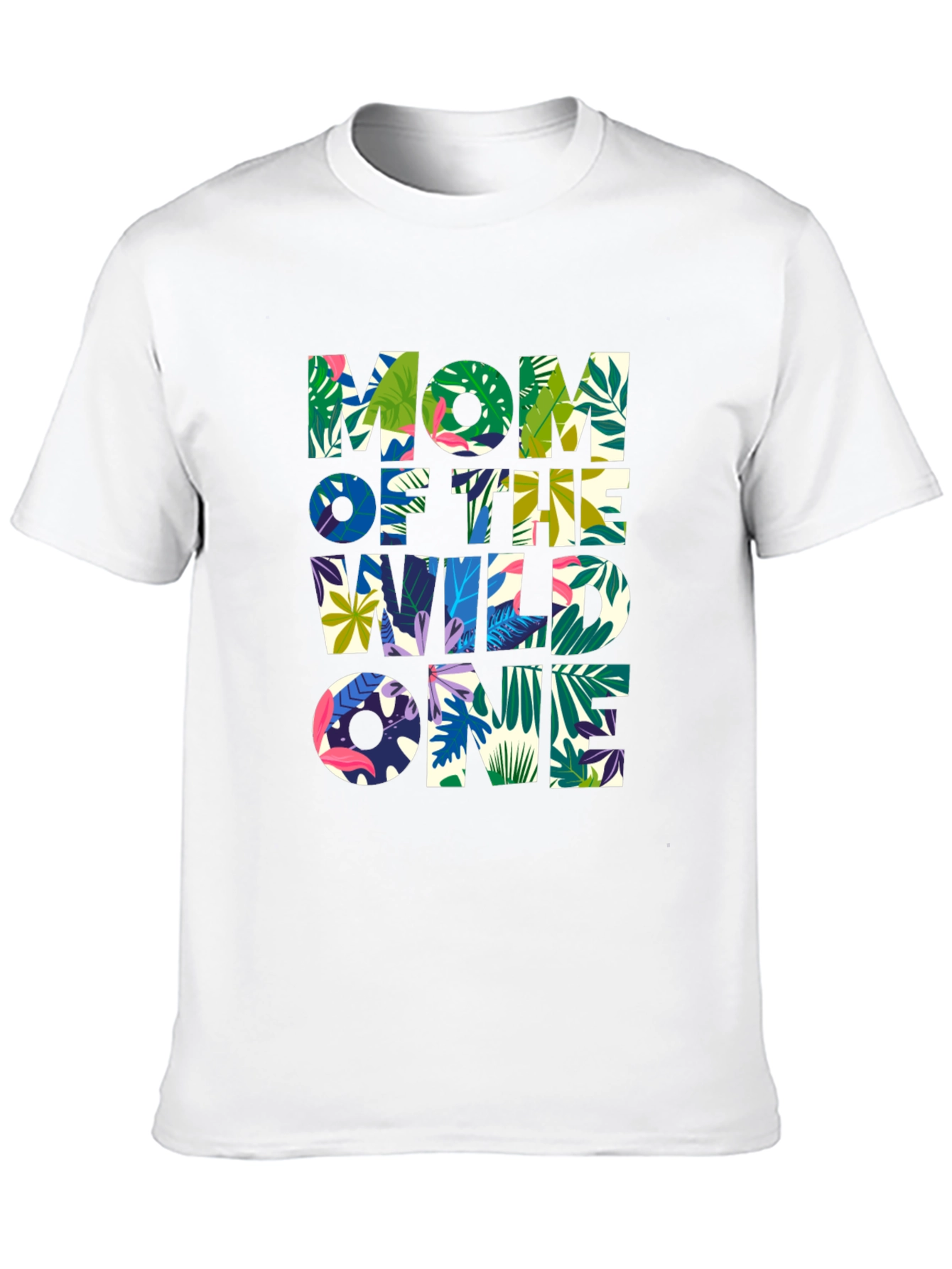 Mom Of The Wild One Jungle Graphic T-Shirt