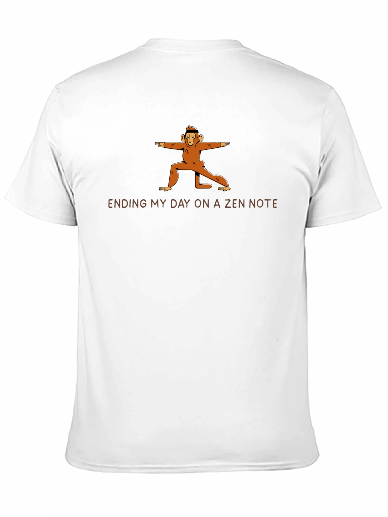 Zen Monkey Graphic Tee - Find Your Inner Peace