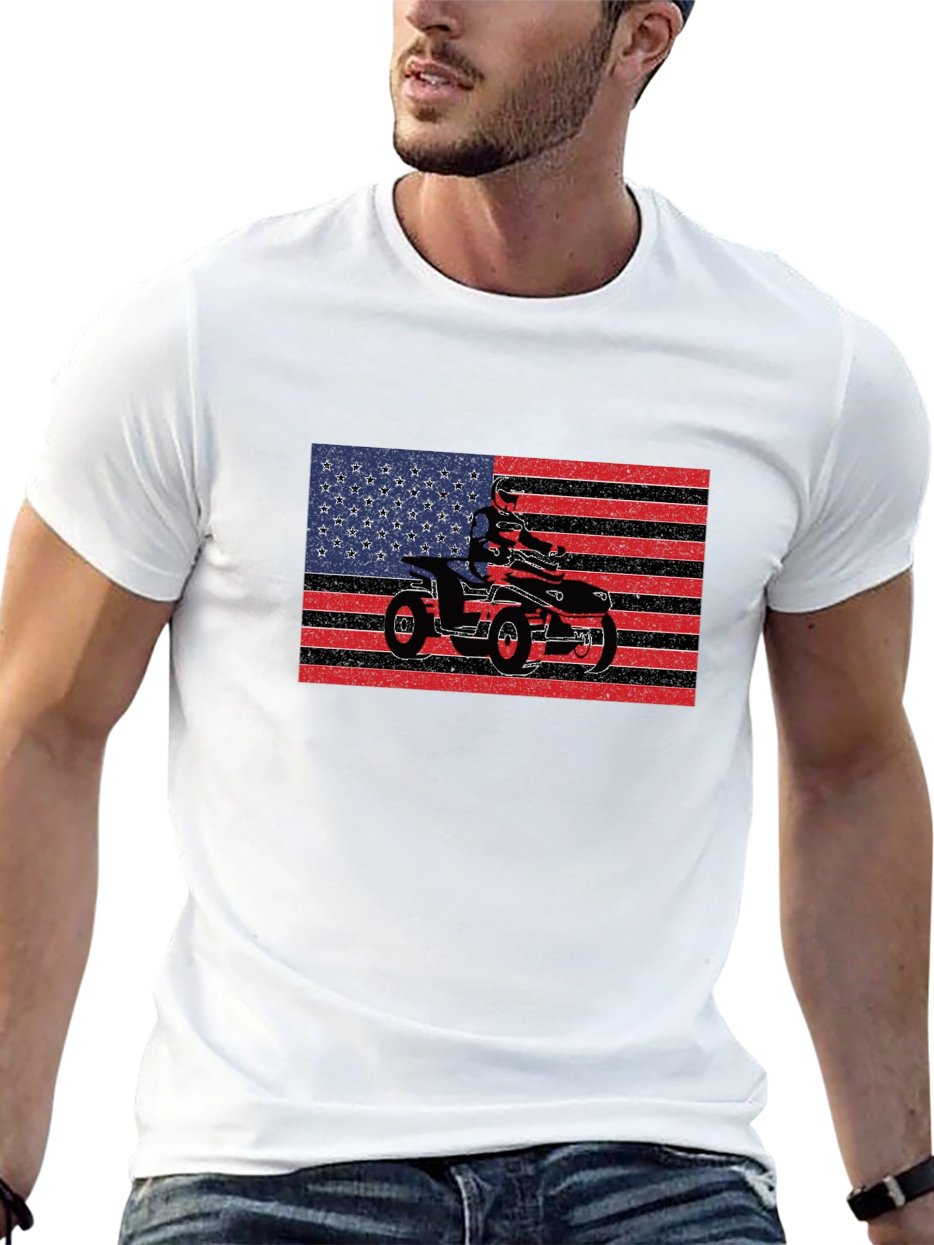 ATV American Flag Graphic Tee