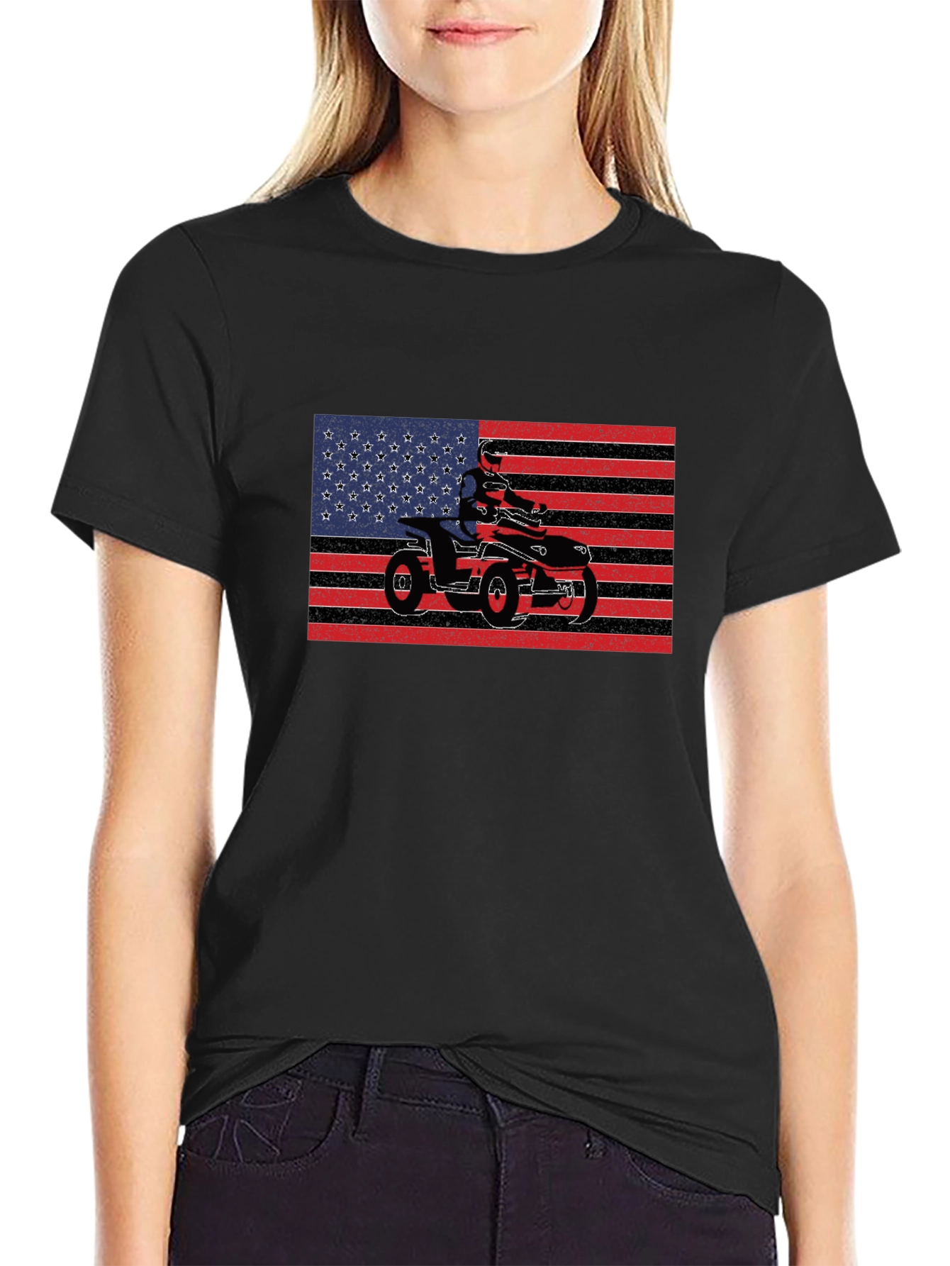 ATV American Flag Graphic Tee