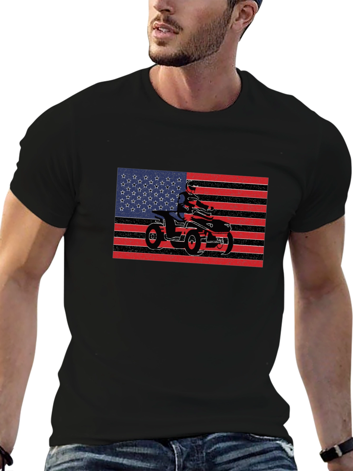 ATV American Flag Graphic Tee