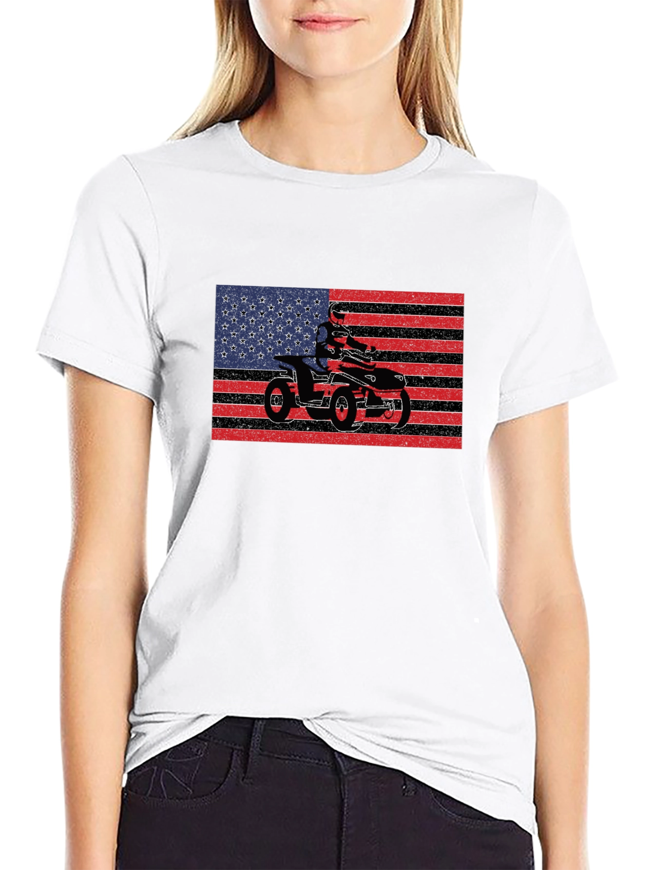 ATV American Flag Graphic Tee