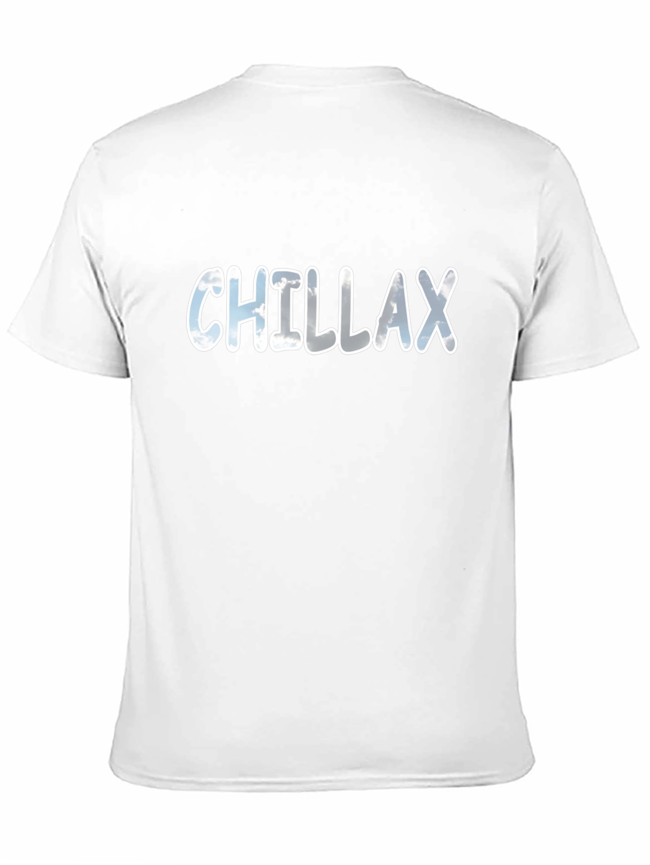 Chillax Cloud Graphic Black Tee - Relaxed Style