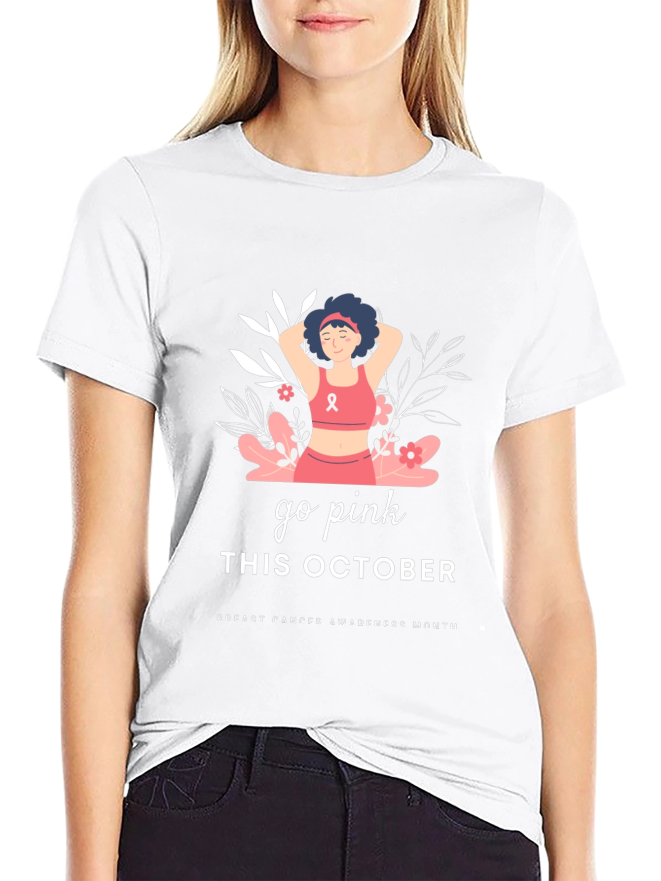 Go Pink Breast Cancer Awareness T-Shirt