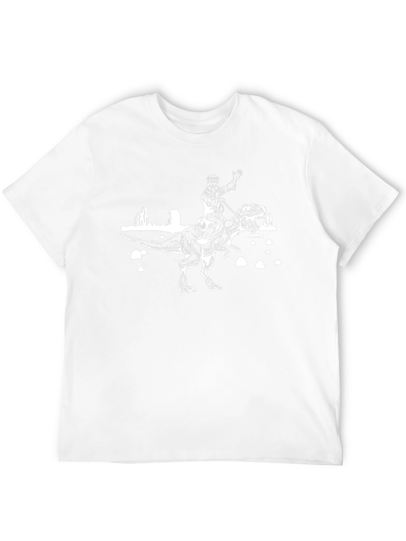 Knight Riding Dinosaur T-Shirt
