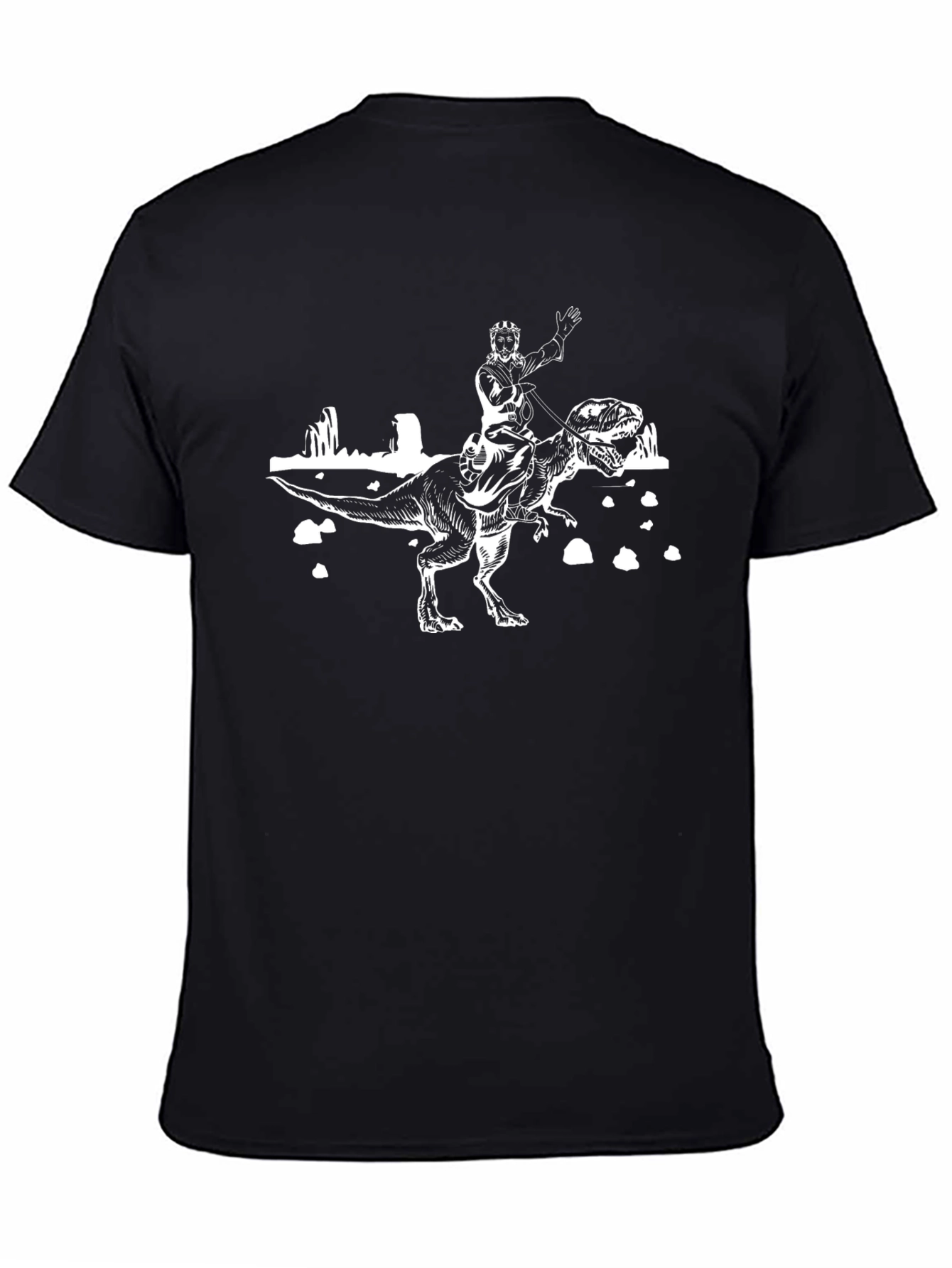 Knight Riding Dinosaur T-Shirt
