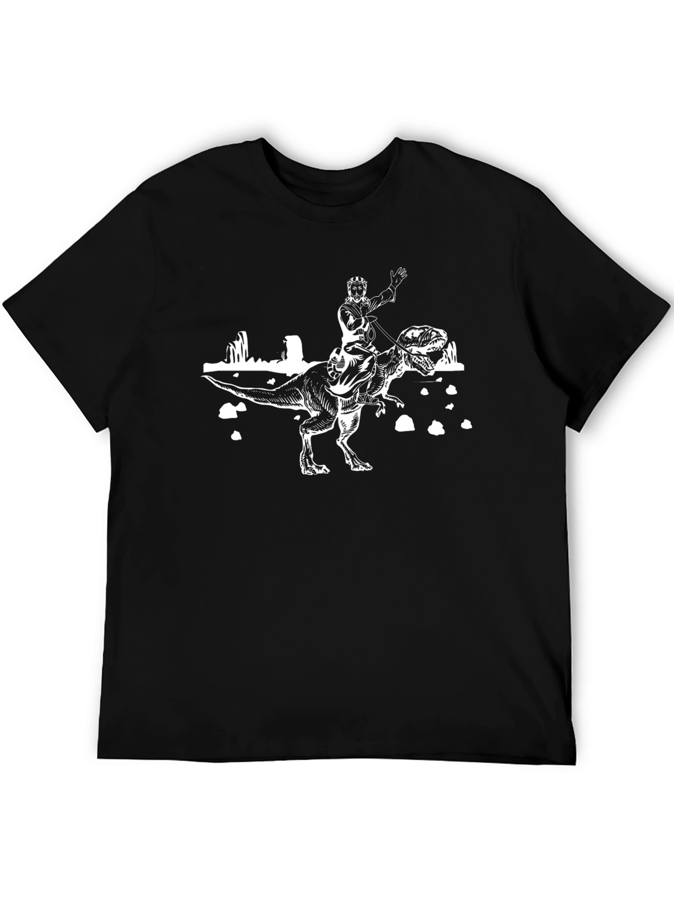 Knight Riding Dinosaur T-Shirt