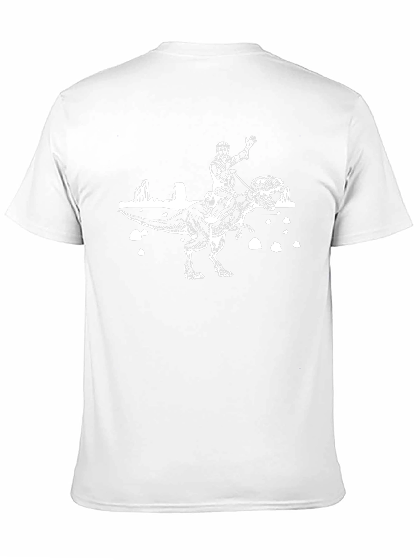 Knight Riding Dinosaur T-Shirt