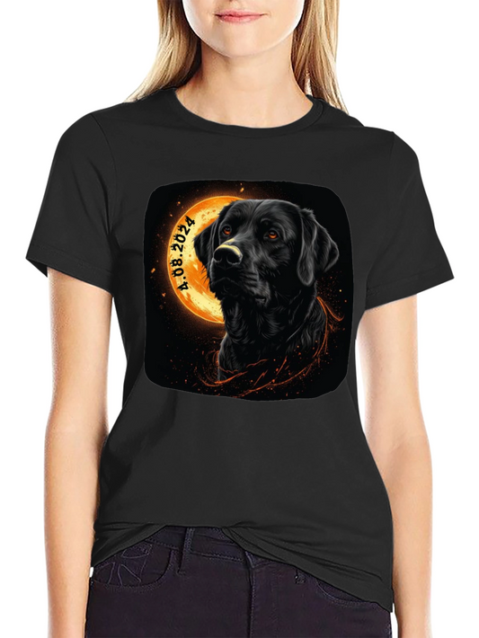 Black Lab Dog Graphic T-Shirt - Dated Design