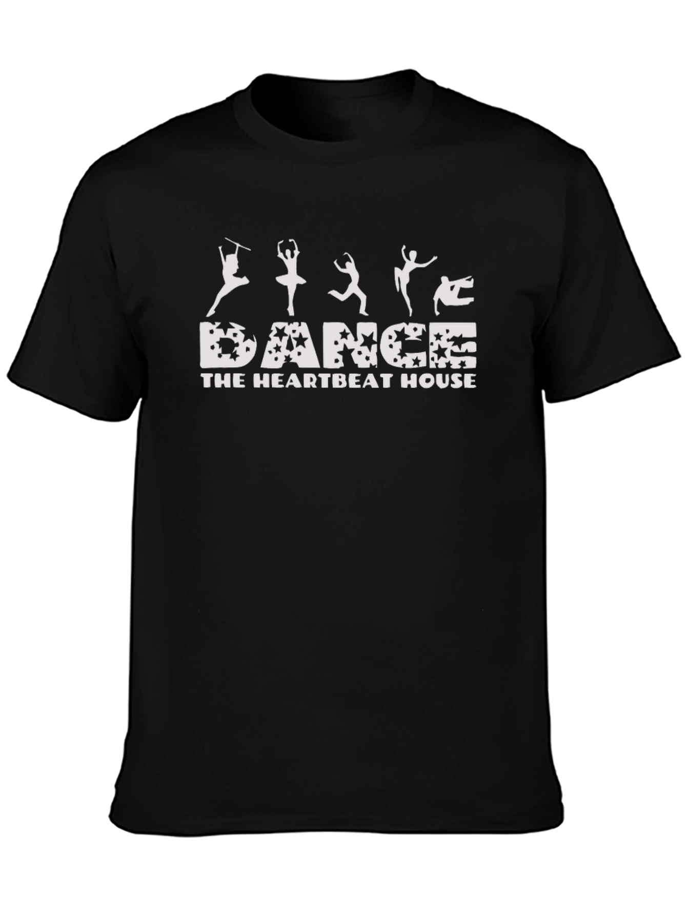 Dance The Heartbeat House Black T-Shirt