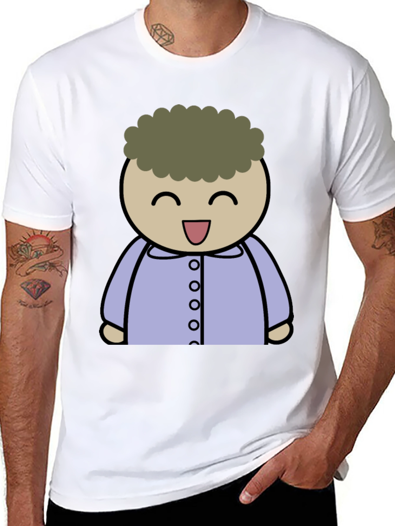 Cartoon Character Graphic T-Shirt
