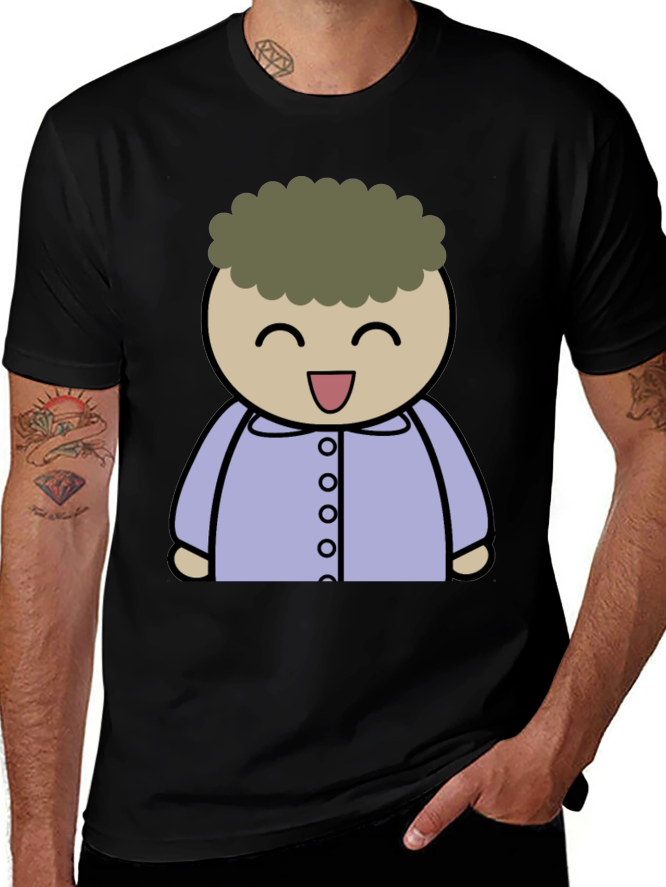 Cartoon Character Graphic T-Shirt