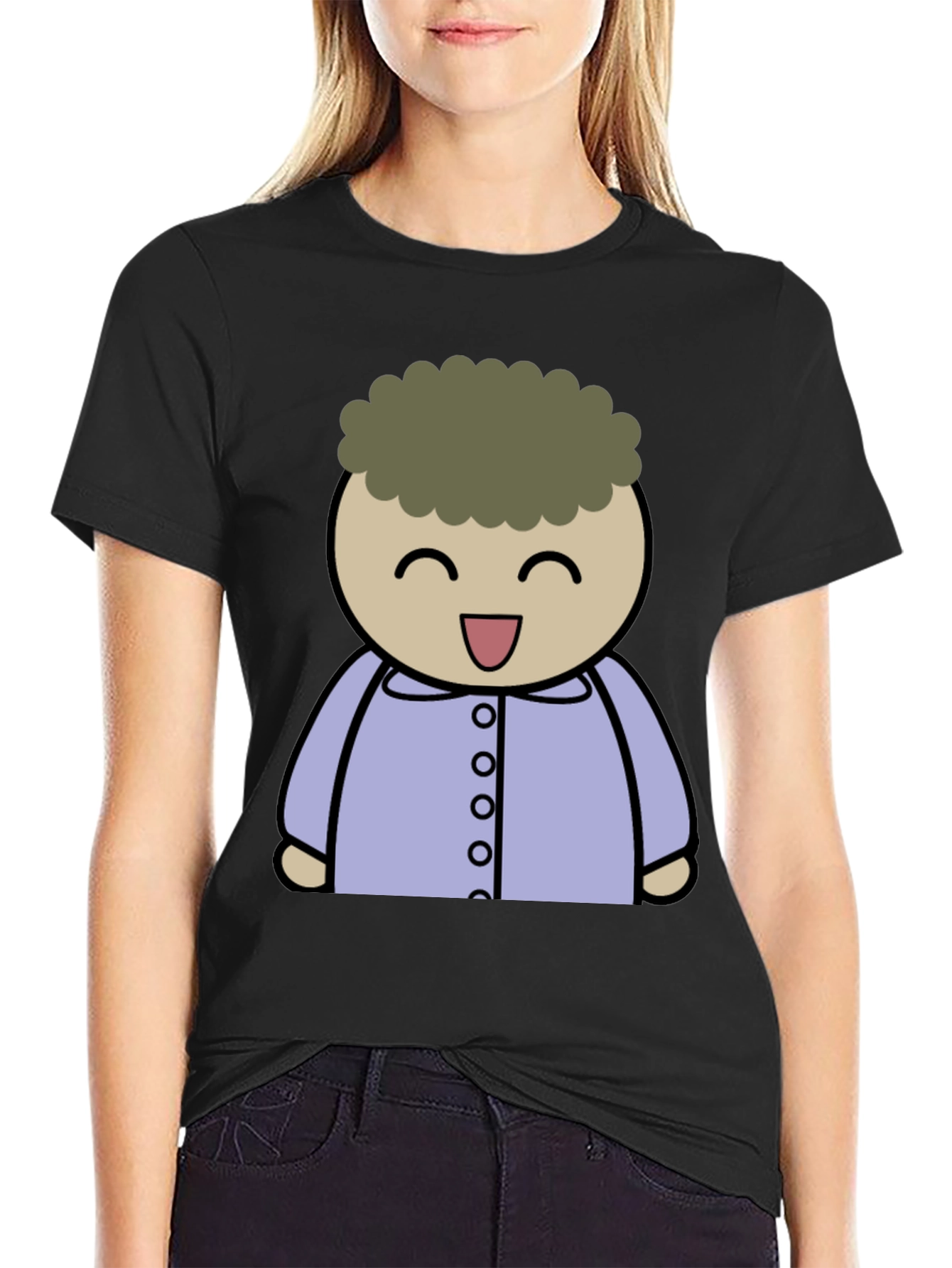 Cartoon Character Graphic T-Shirt