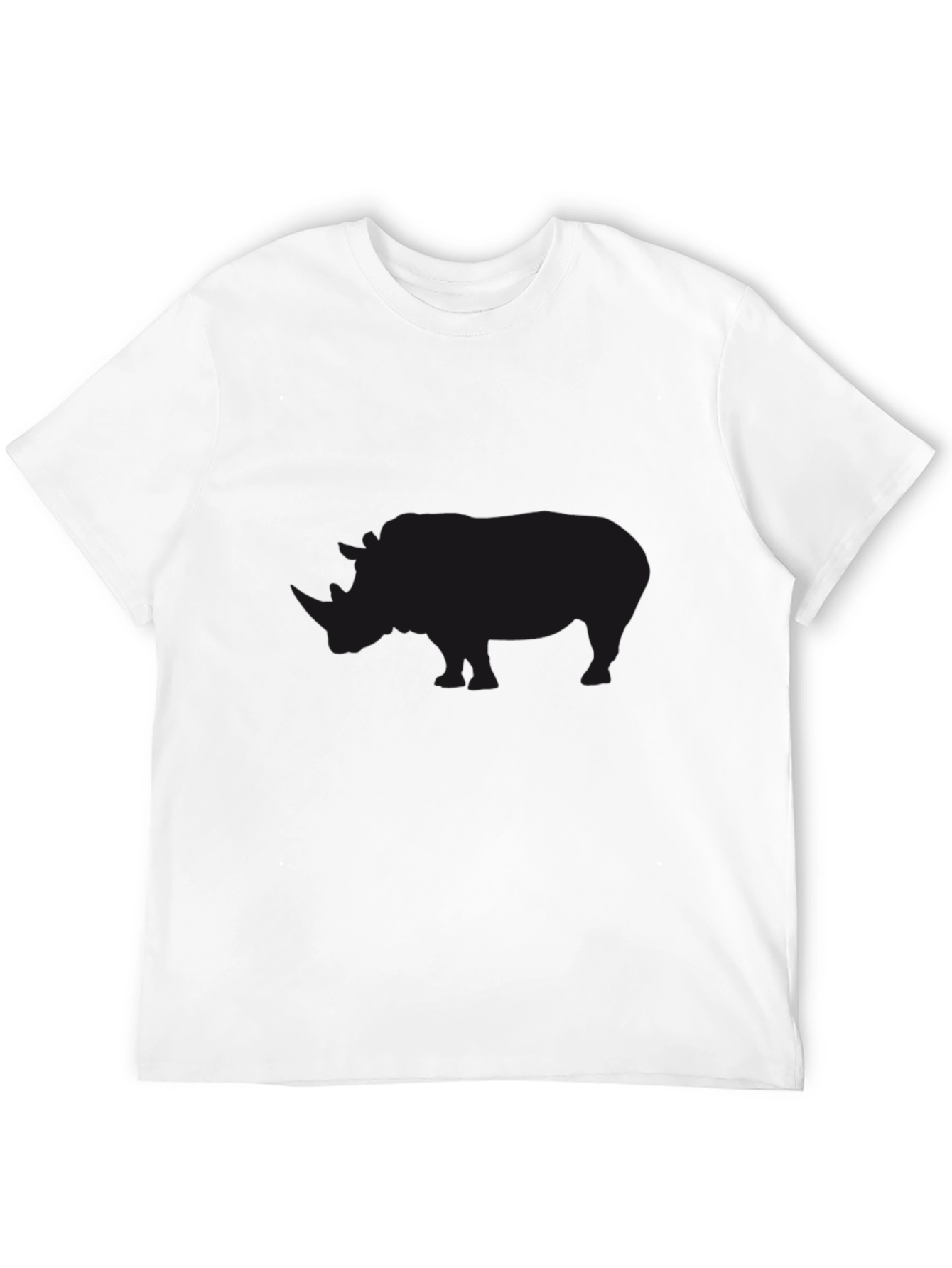 Black Rhino Silhouette Graphic T-Shirt