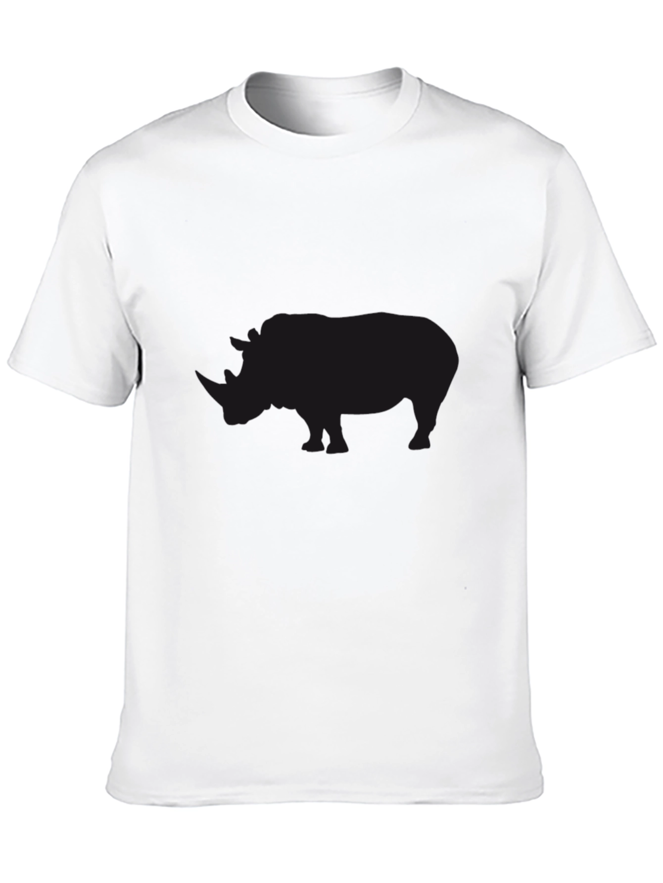 Black Rhino Silhouette Graphic T-Shirt
