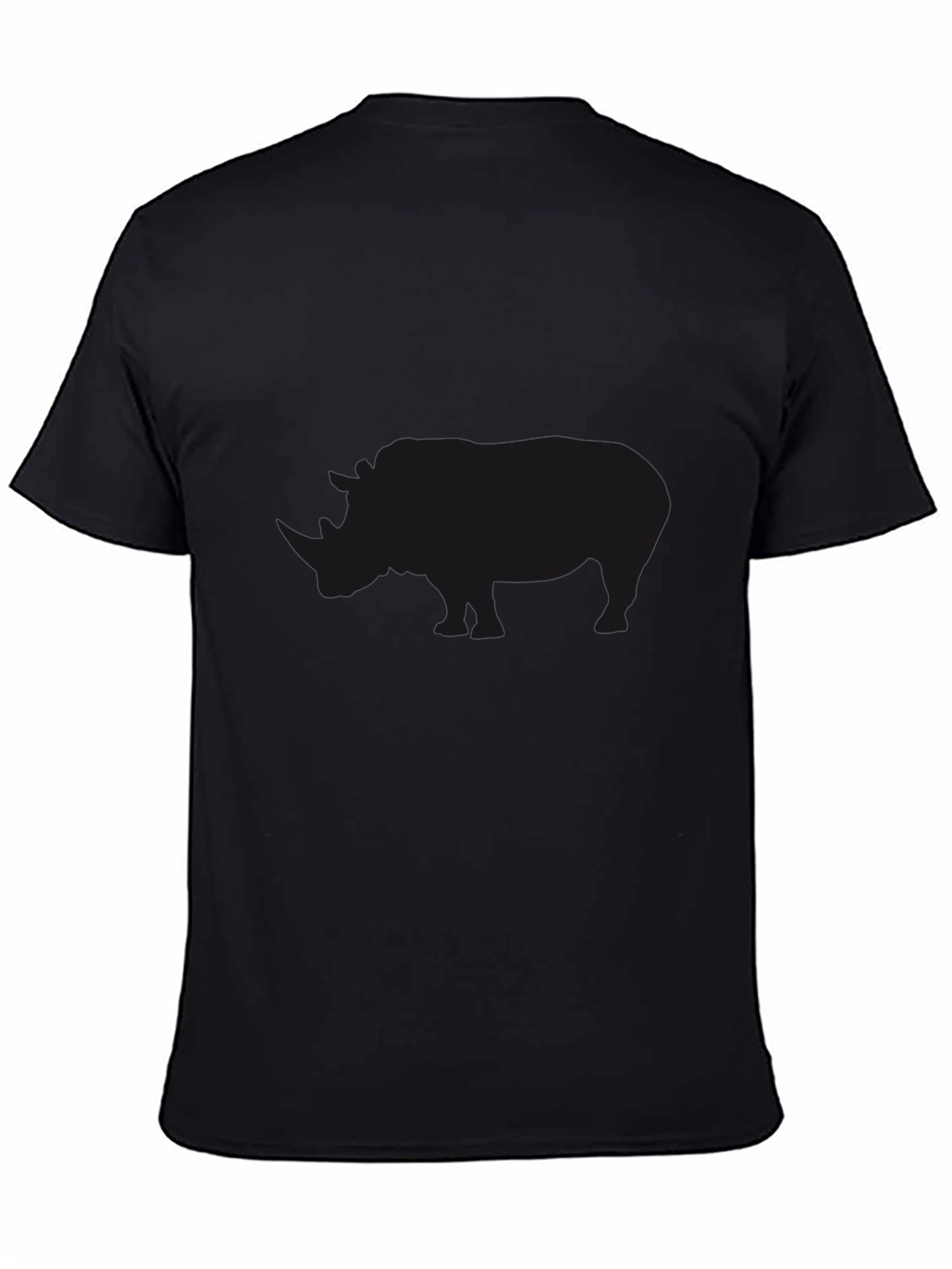 Black Rhino Silhouette Graphic T-Shirt