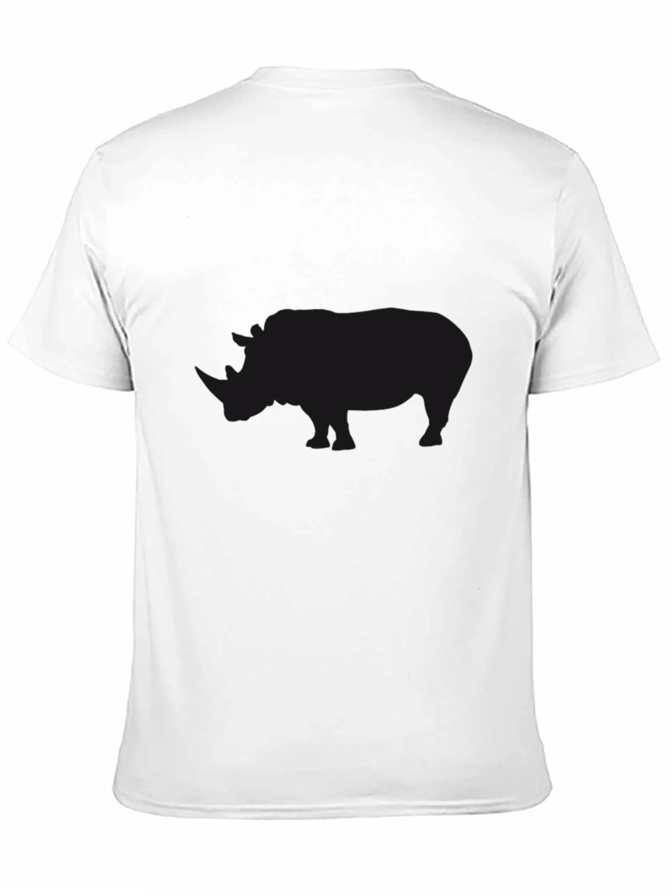 Black Rhino Silhouette Graphic T-Shirt