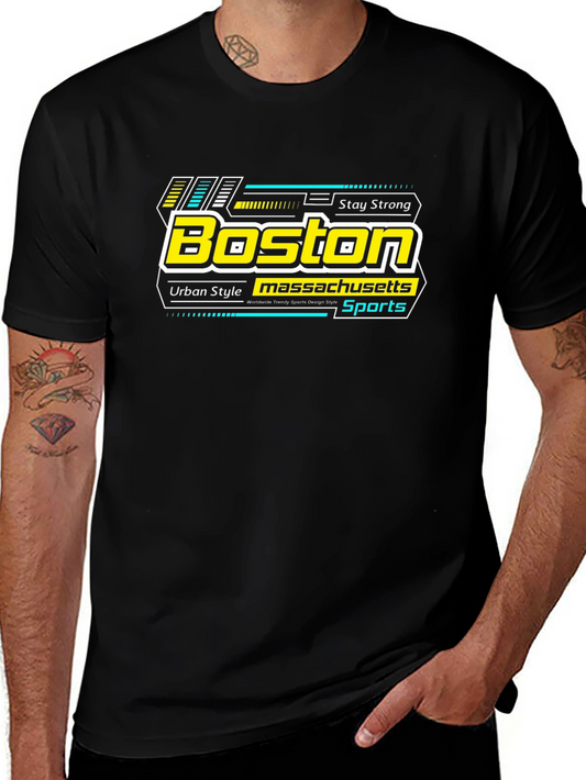 Boston Massachusetts Sports Graphic Tee