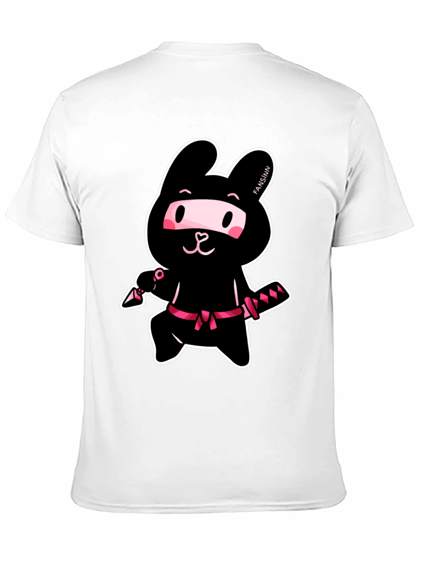 Ninja Bunny T-Shirt - Black Cotton Tee