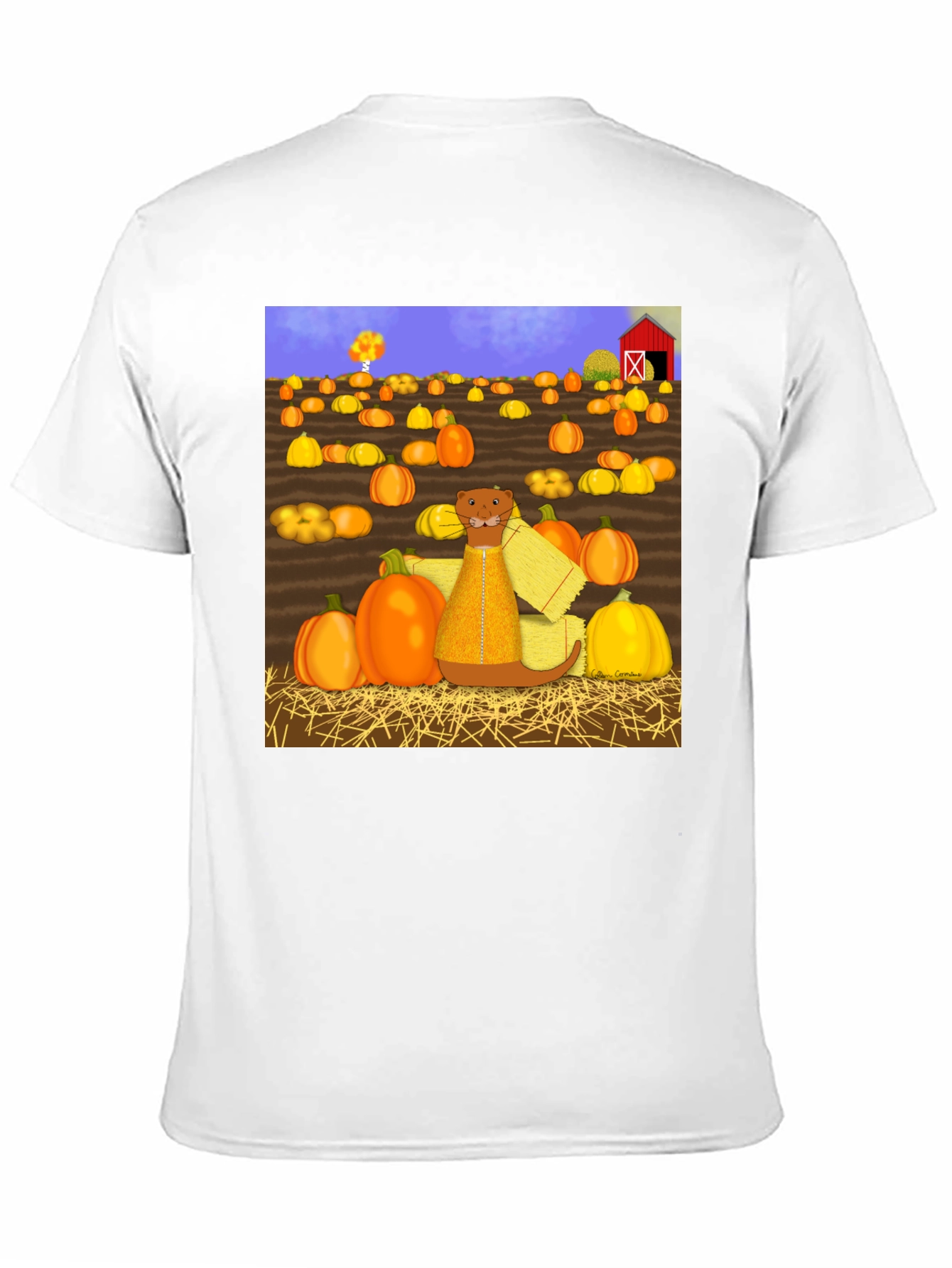Pumpkin Patch Otter Graphic Tee