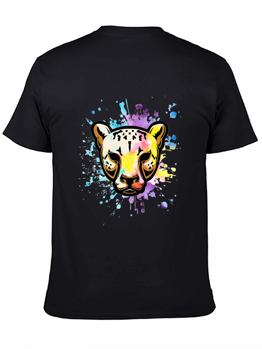 Vibrant Leopard Splash T-Shirt